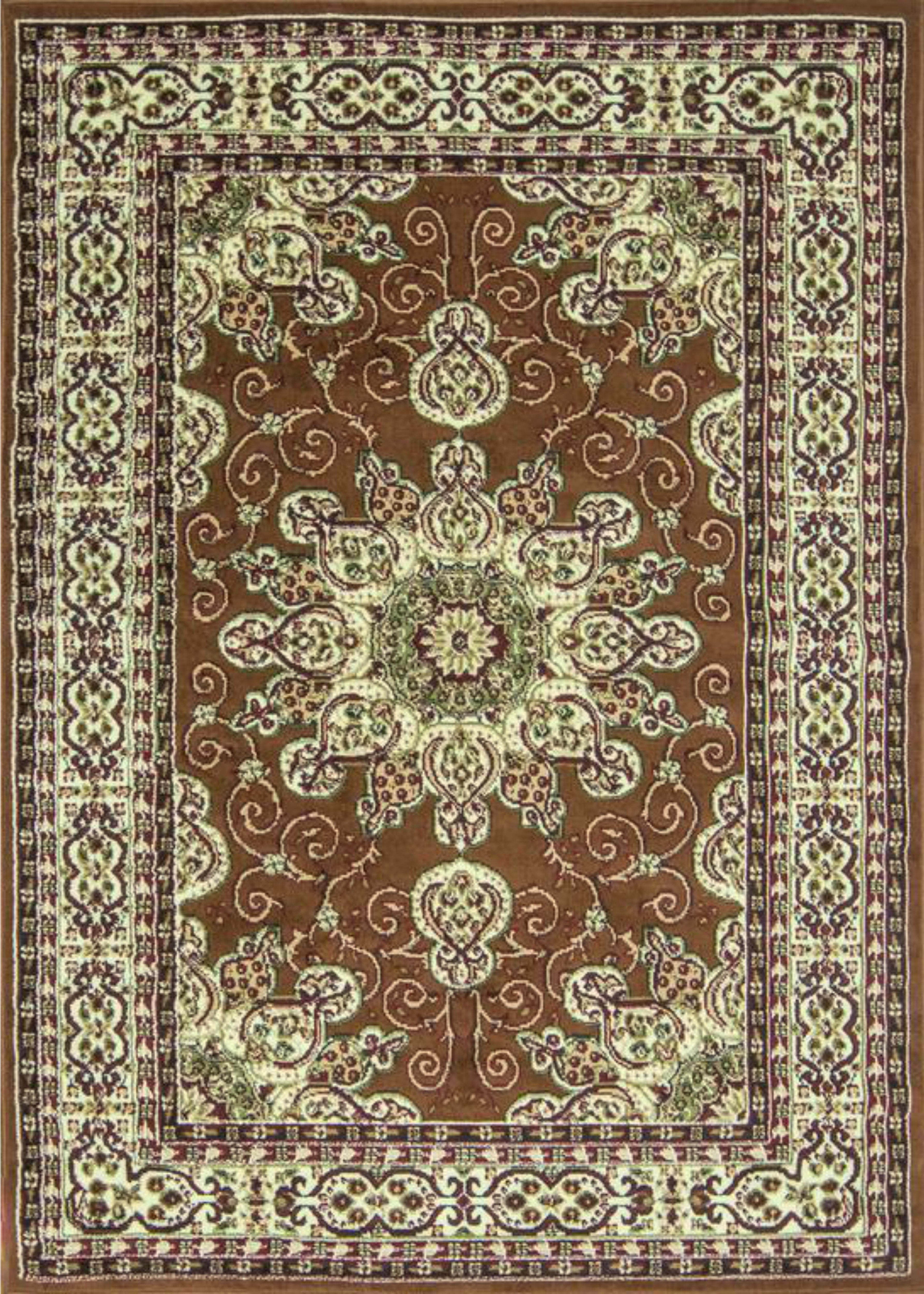Meredosia Oriental Brown/Beige Area Rug