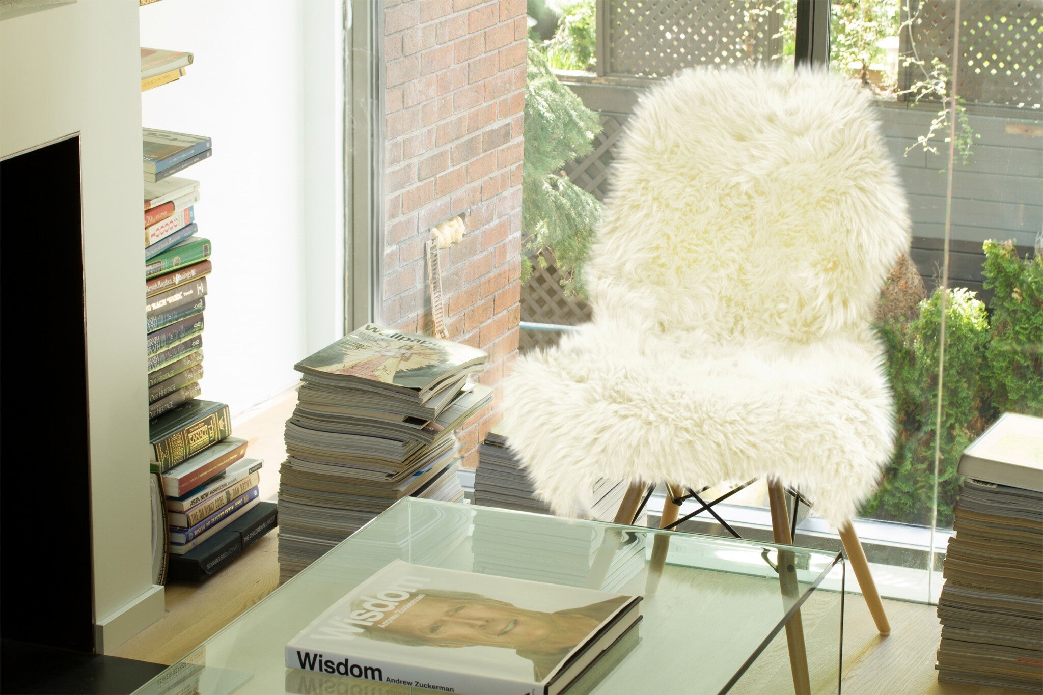 2' X 3' White Natural New Zealand Sheepskin Wool Area Rug