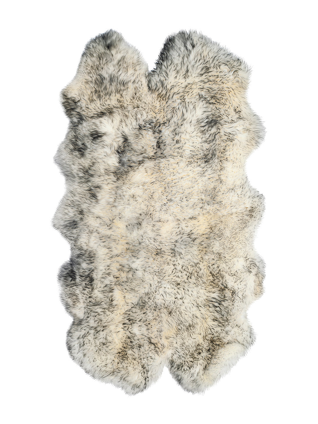 Gradient Gray Animal Print Area Rug