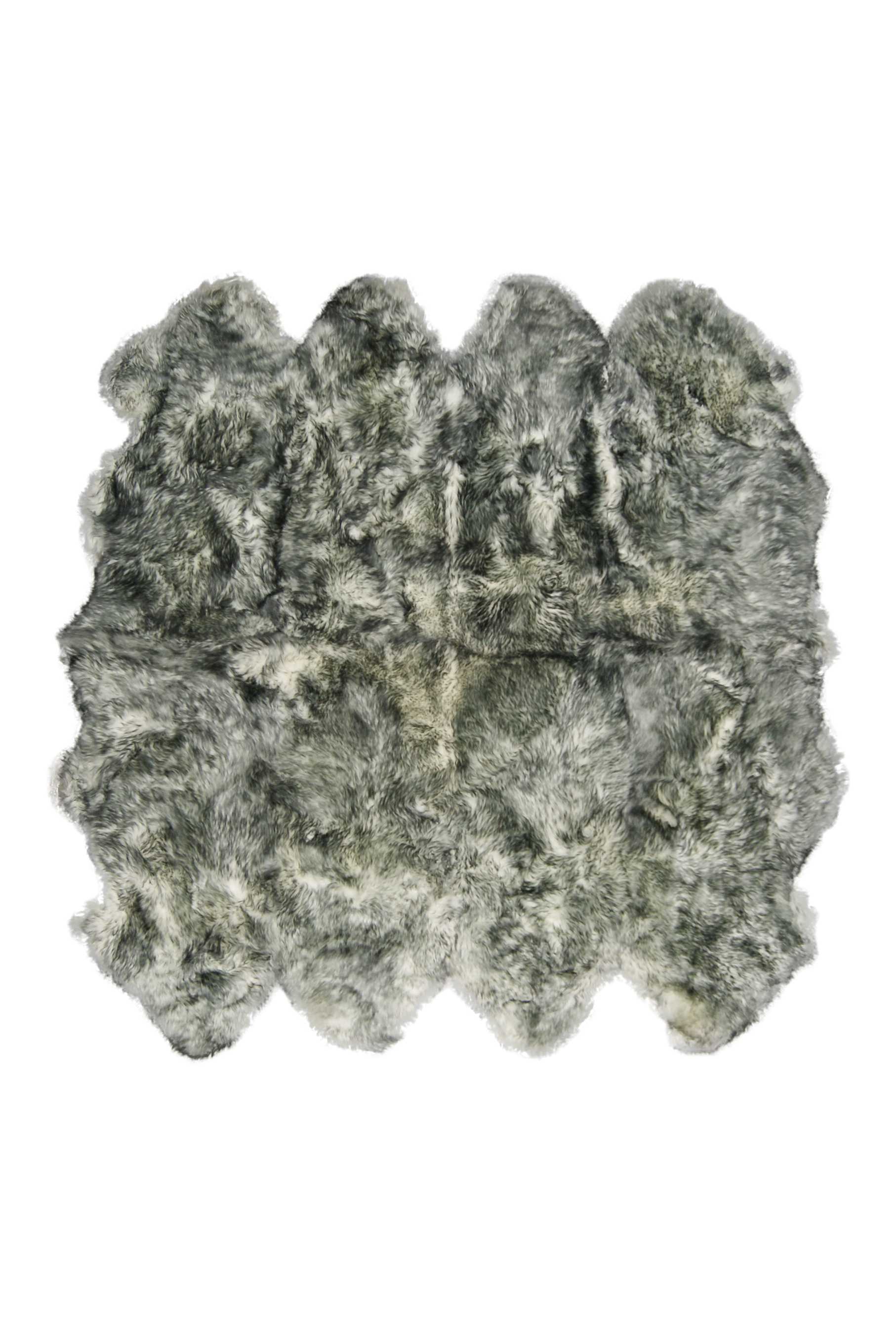 Gradient Gray Animal Print Area Rug