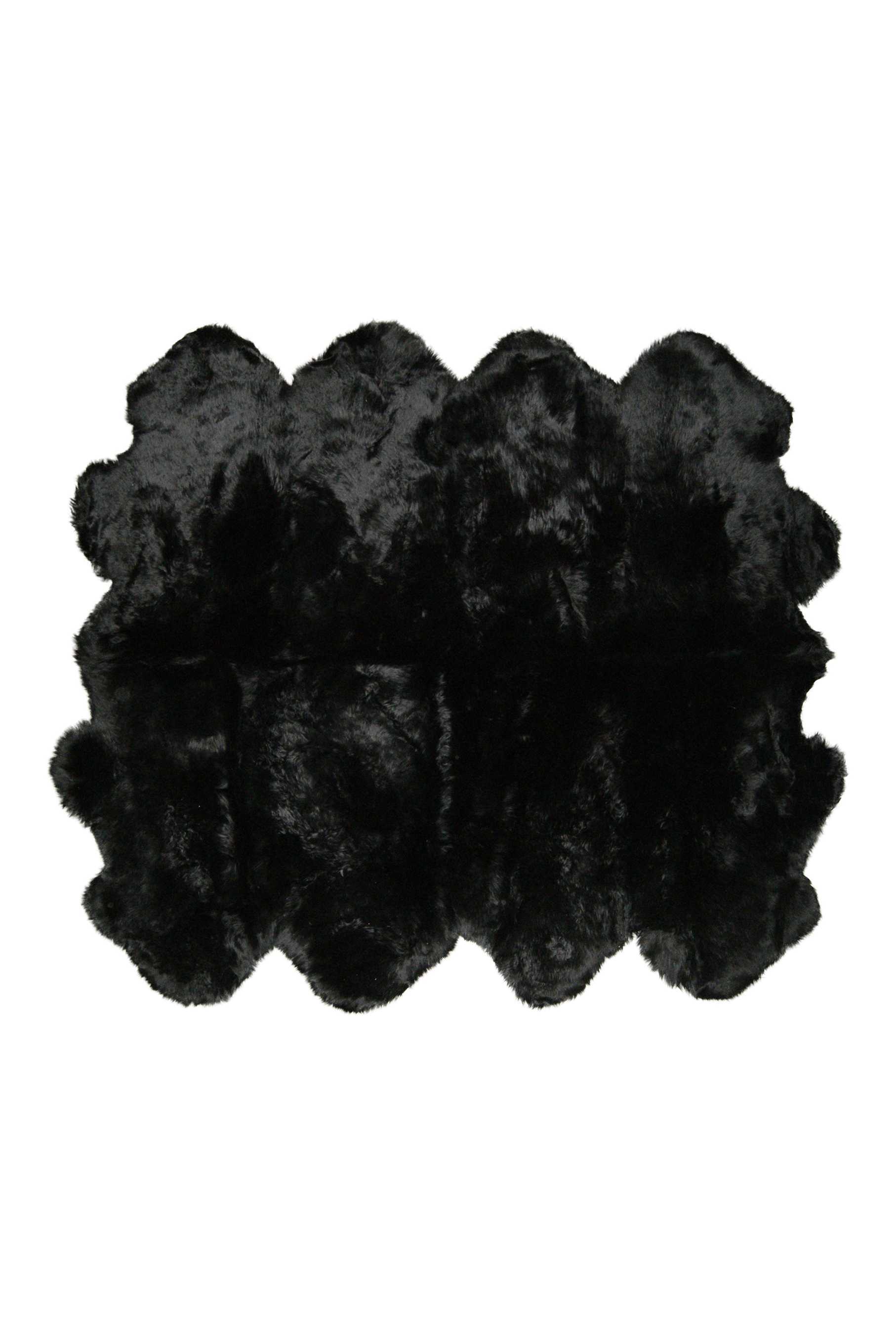 Black Animal Print Area Rug