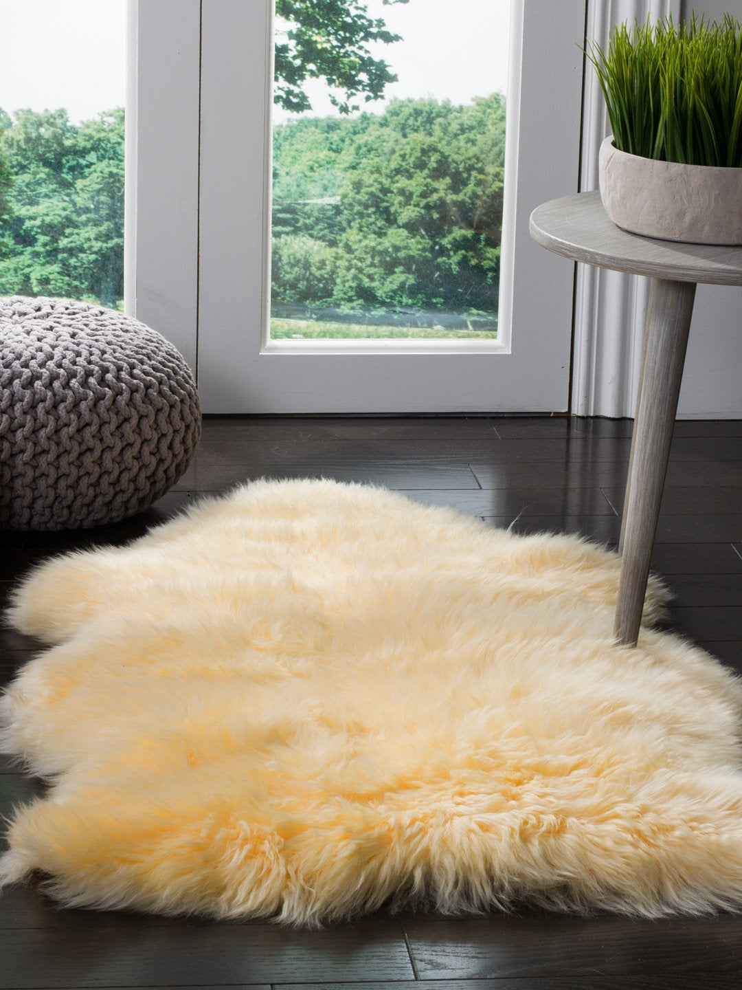 Gold Animal Print Area Rug