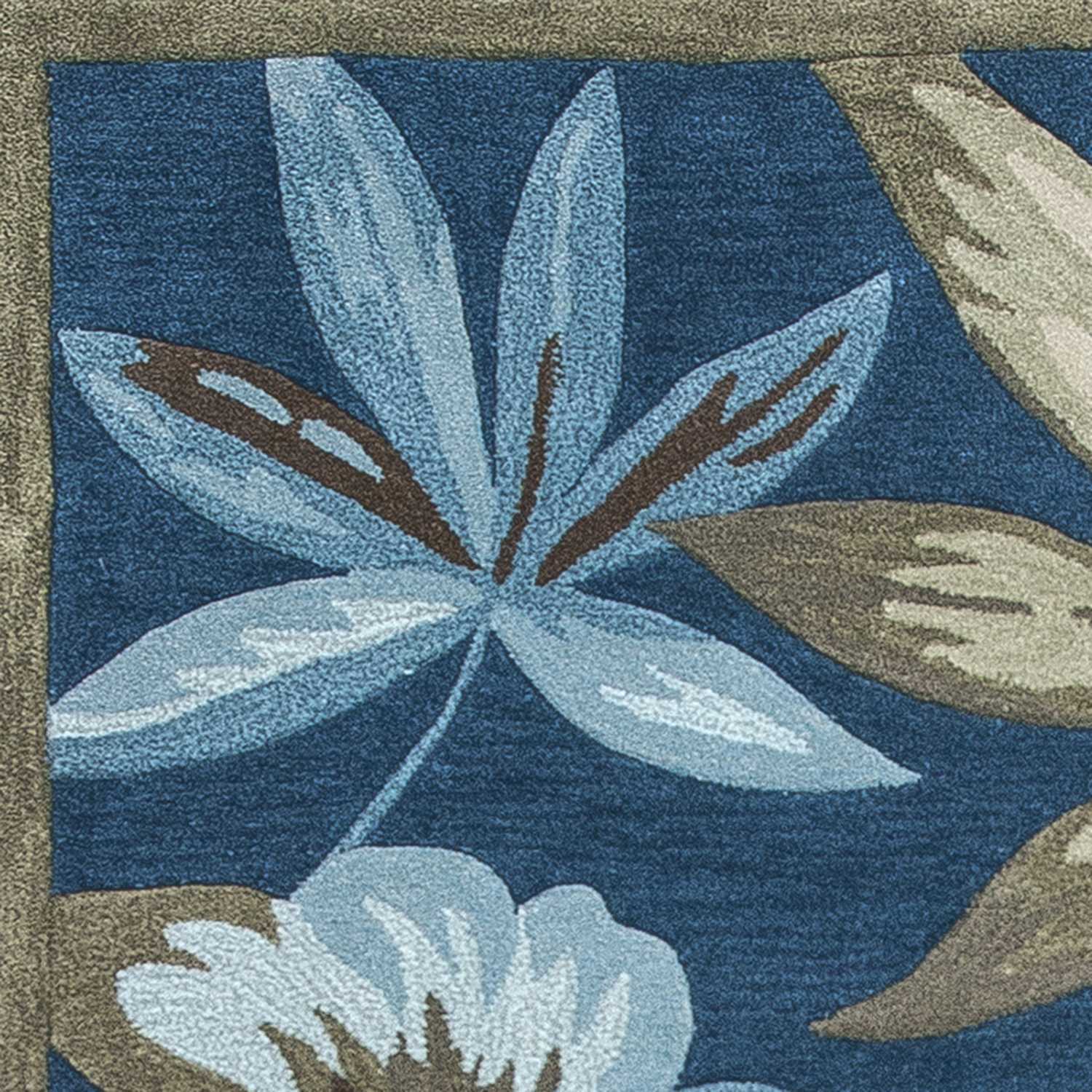 5' X 7' 6 Polyester Ocean Area Rug