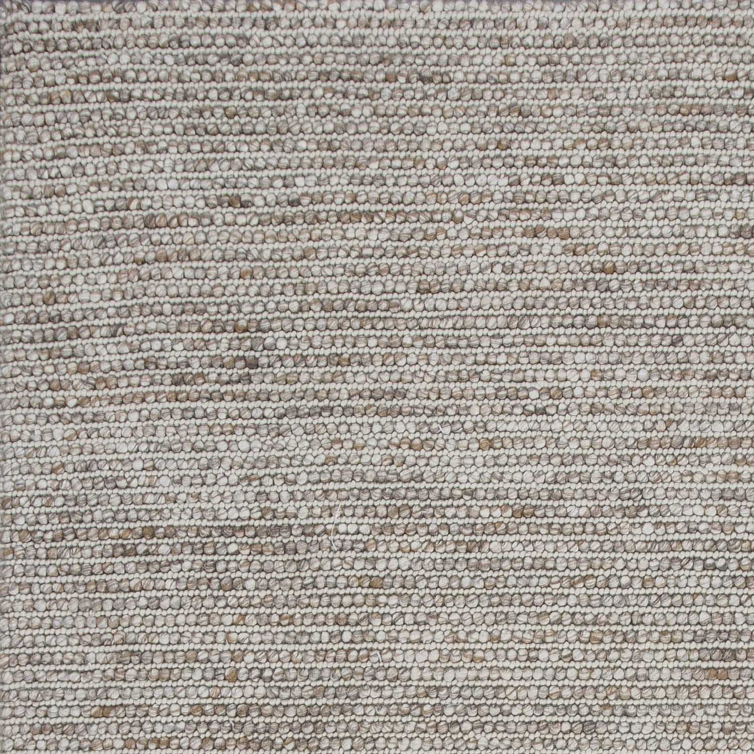 5' X 7' Natural Wool Boucle Berber Style Area Rug