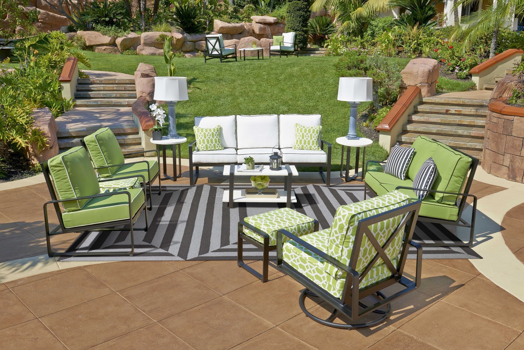 6' X 9' Uv Treated Polypropylene Charcoal Area Rug