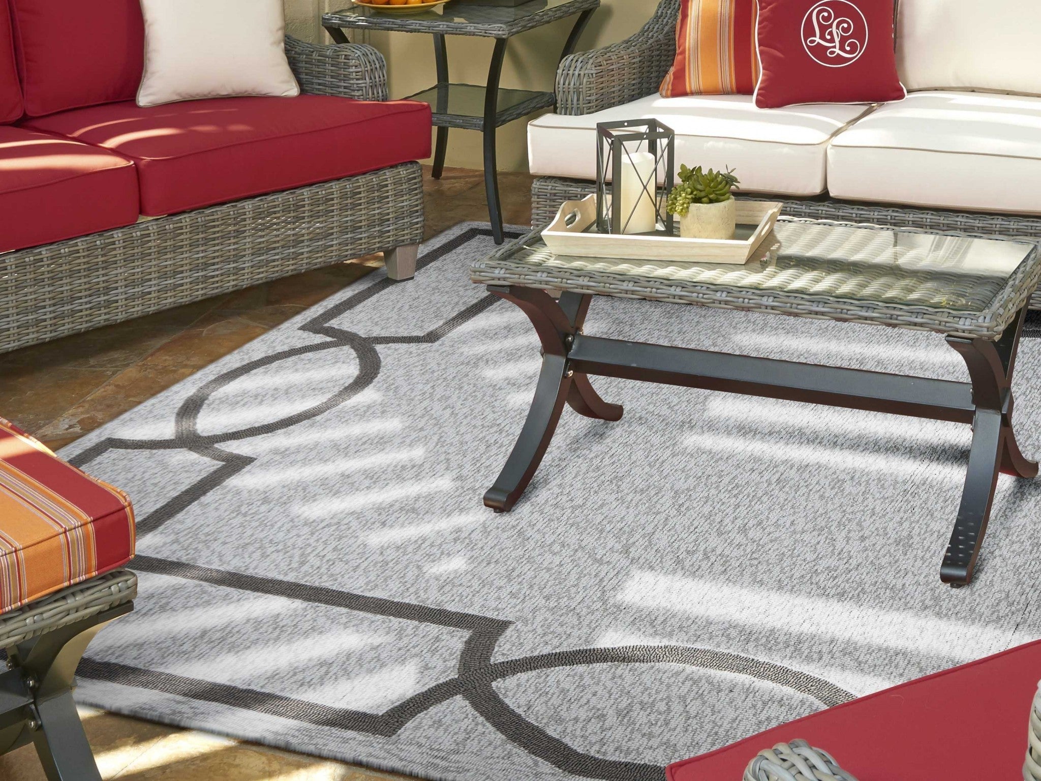 6' X 9' Uv Treated Polypropylene Oatmeal Area Rug