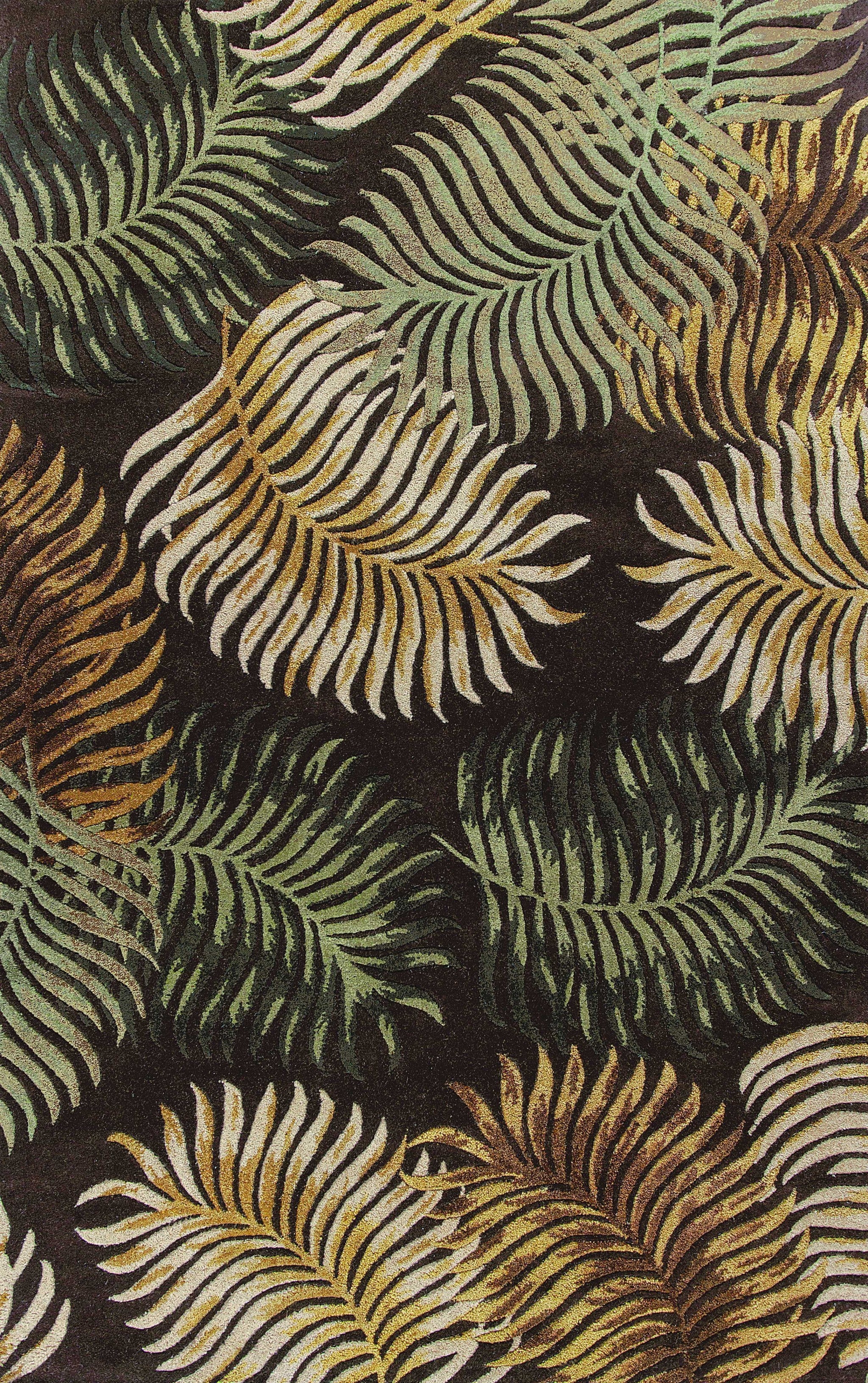 5' X 8' Wool Espresso Area Rug