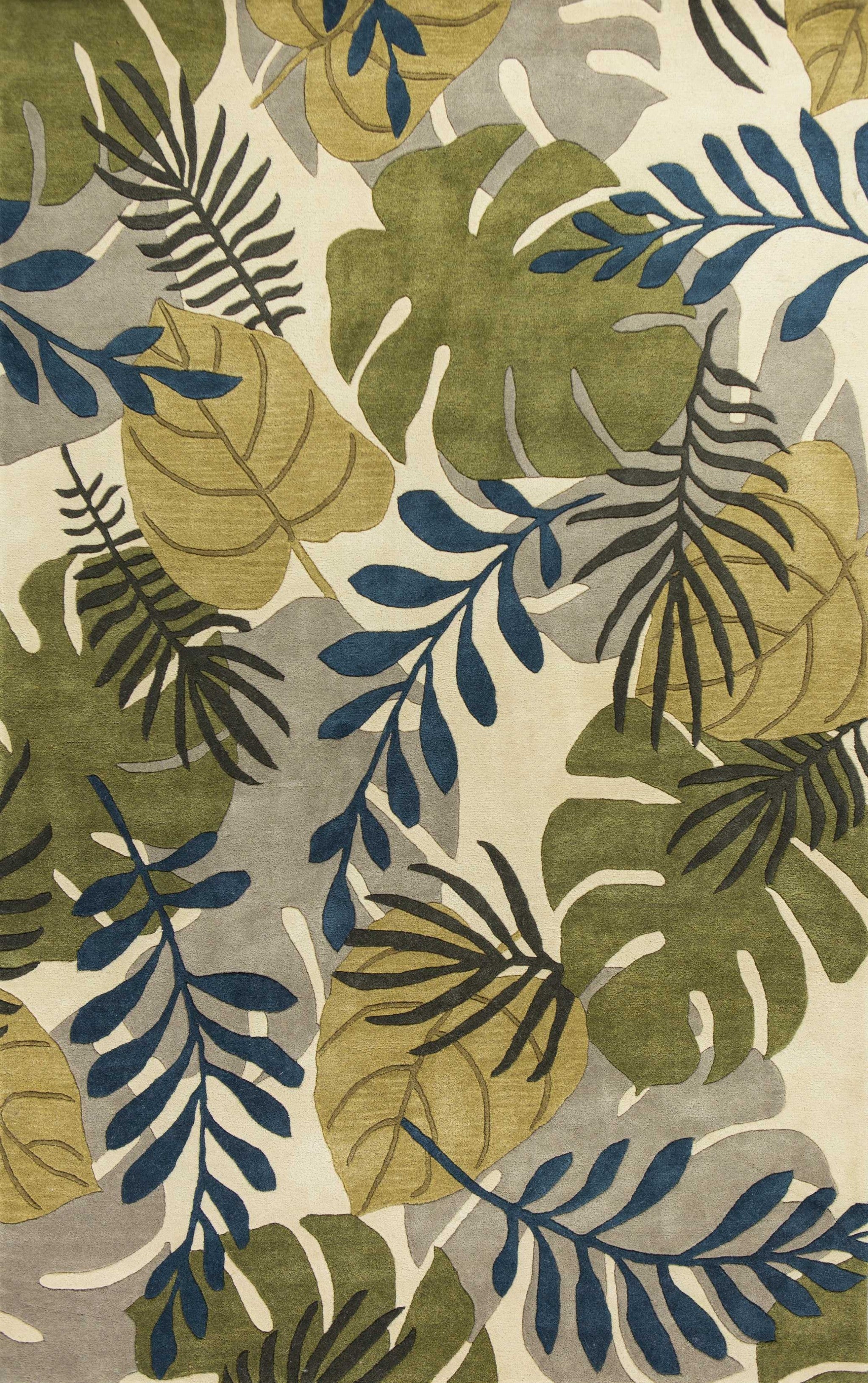 5' X 8' Wool Ivory Area Rug
