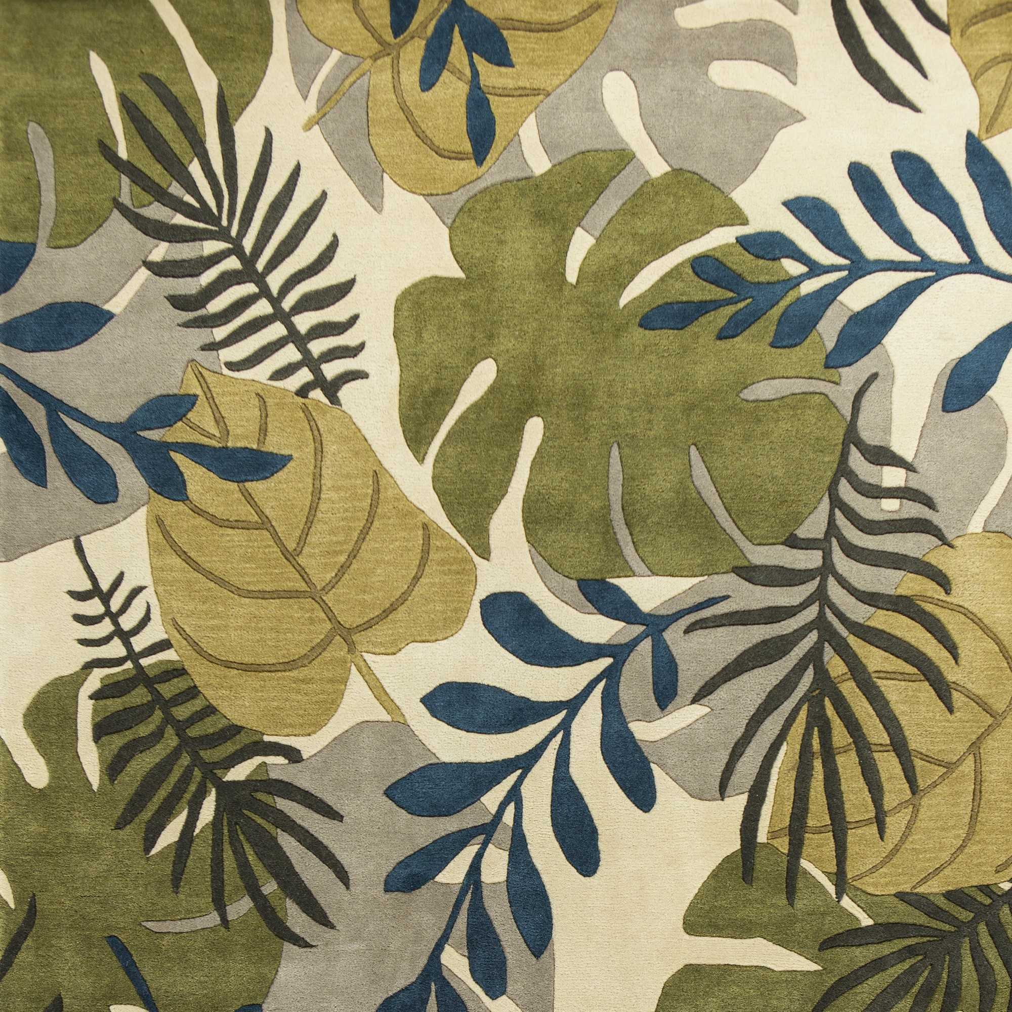 5' X 8' Wool Ivory Area Rug