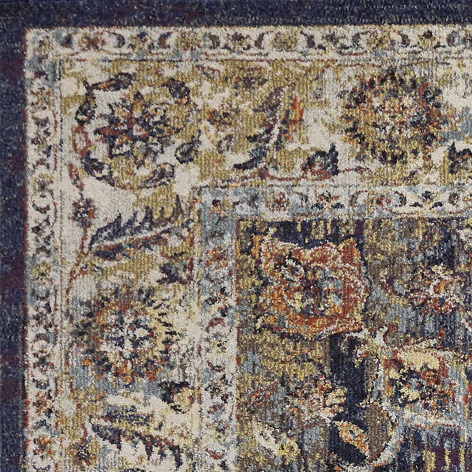7' X 10' Polypropylene Navy Area Rug