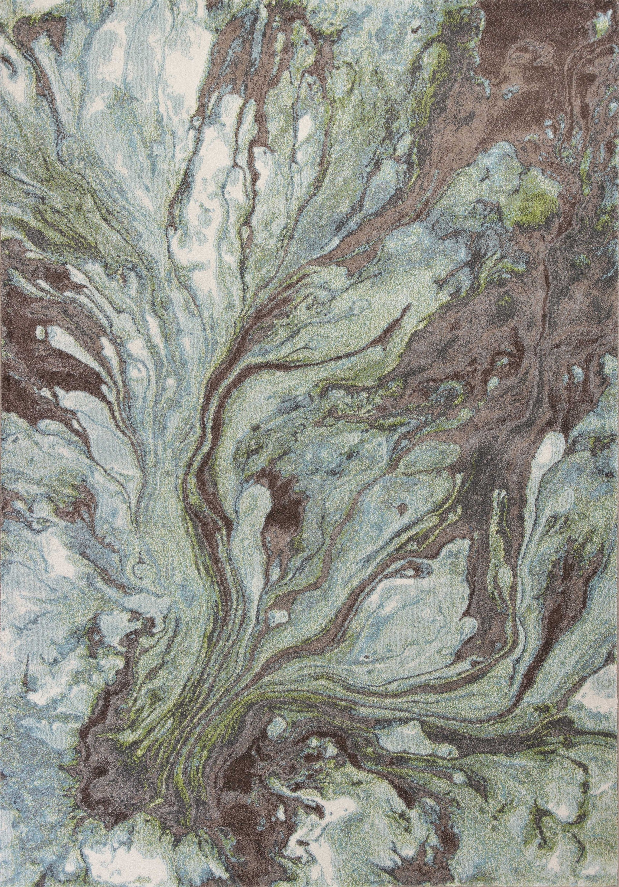 7' X 10' Polypropylene Seafoam Area Rug