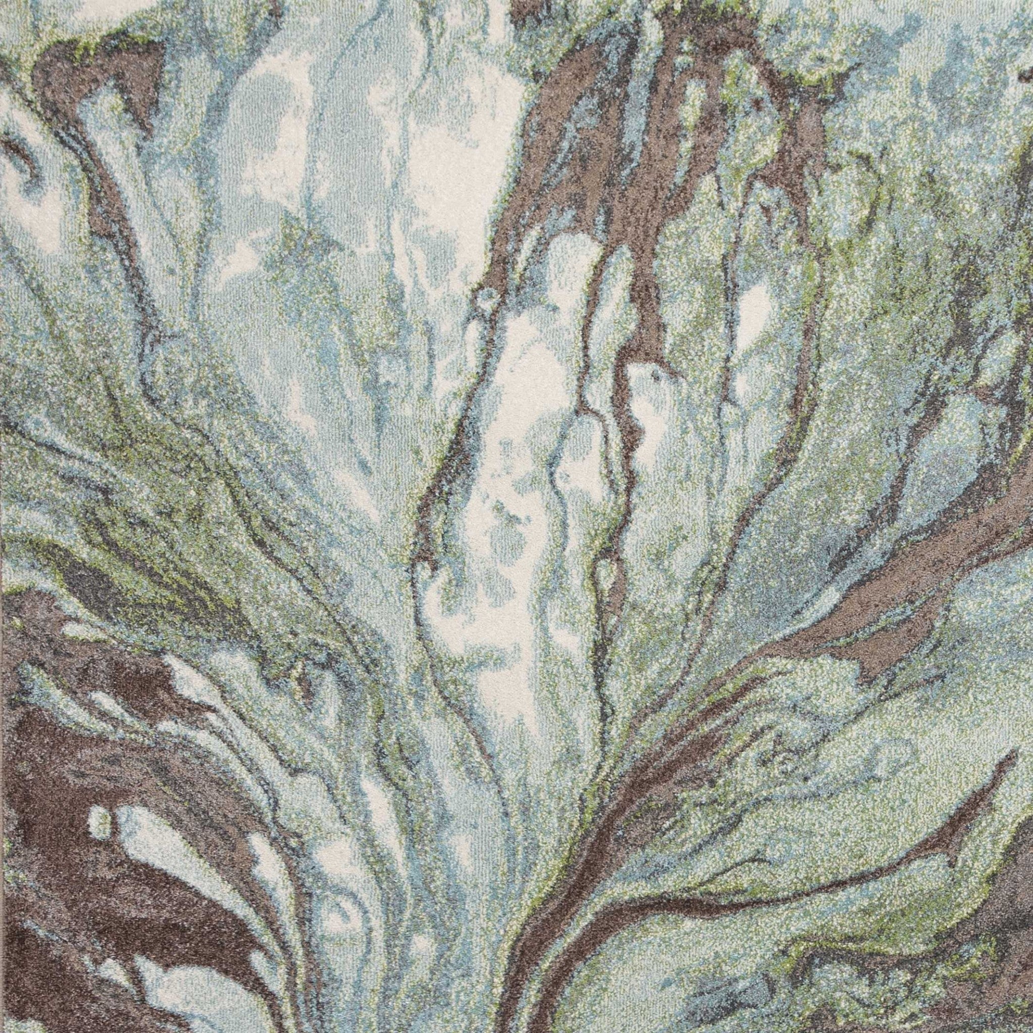 7' X 10' Polypropylene Seafoam Area Rug