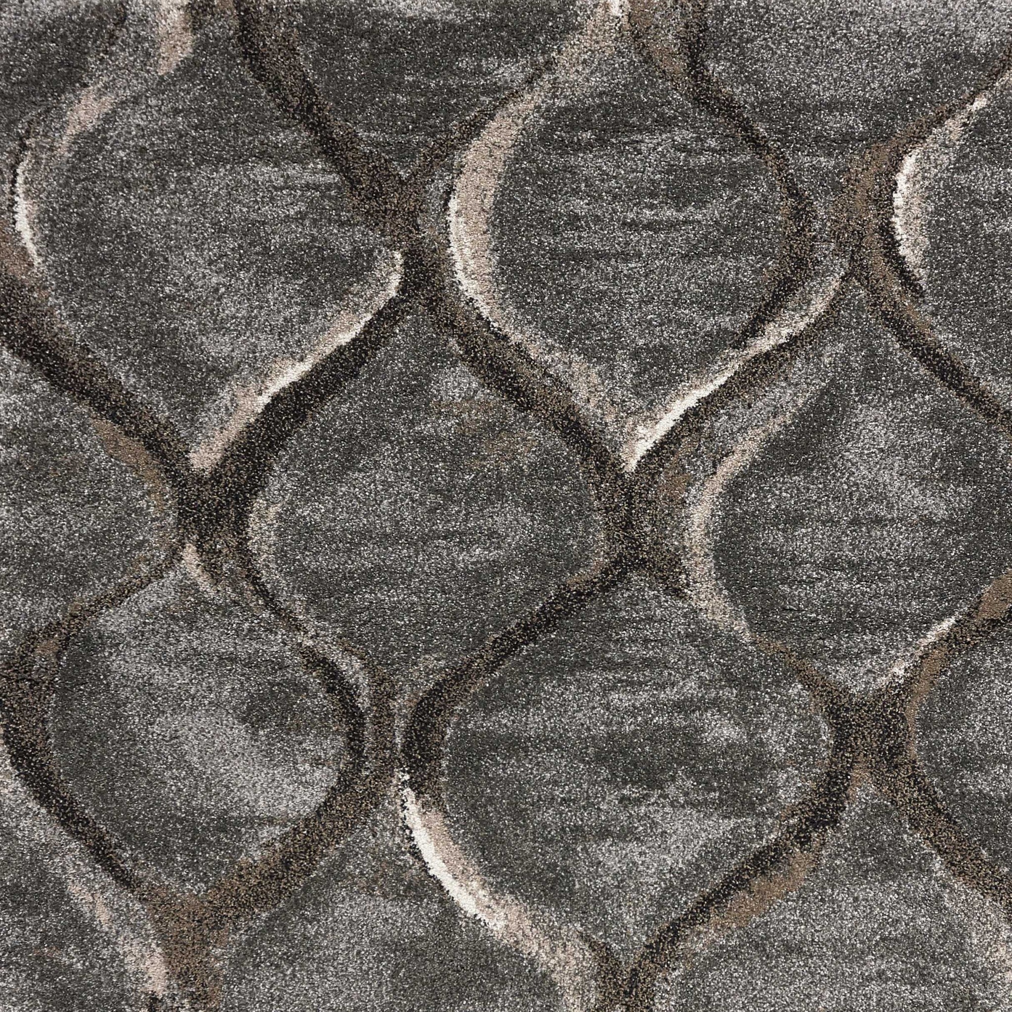 7 X 10 Polypropylene Charcoal Area Rug