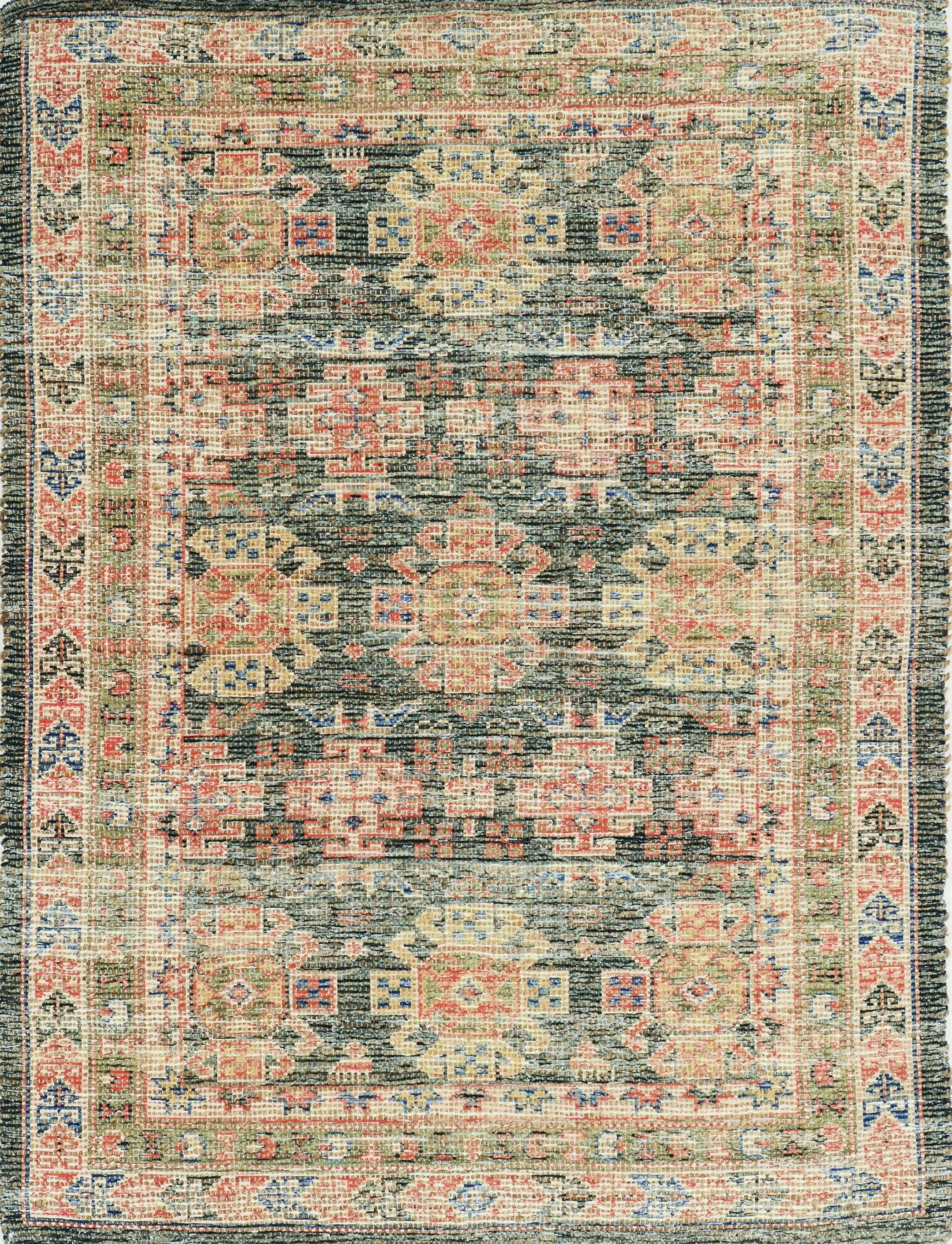 8' X 11' Jute Charcoal Area Rug