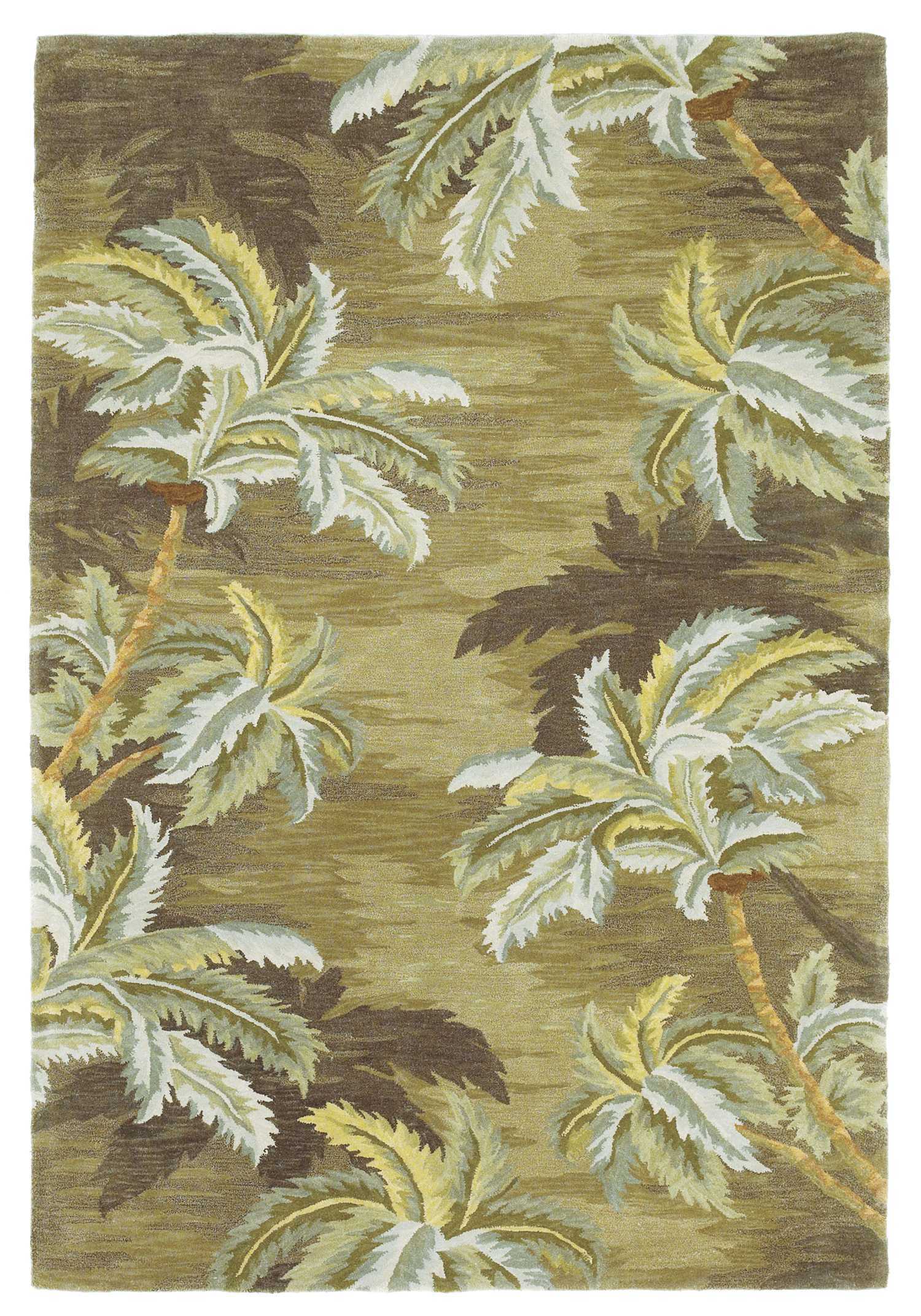 5' X 8' Wool Moss Area Rug