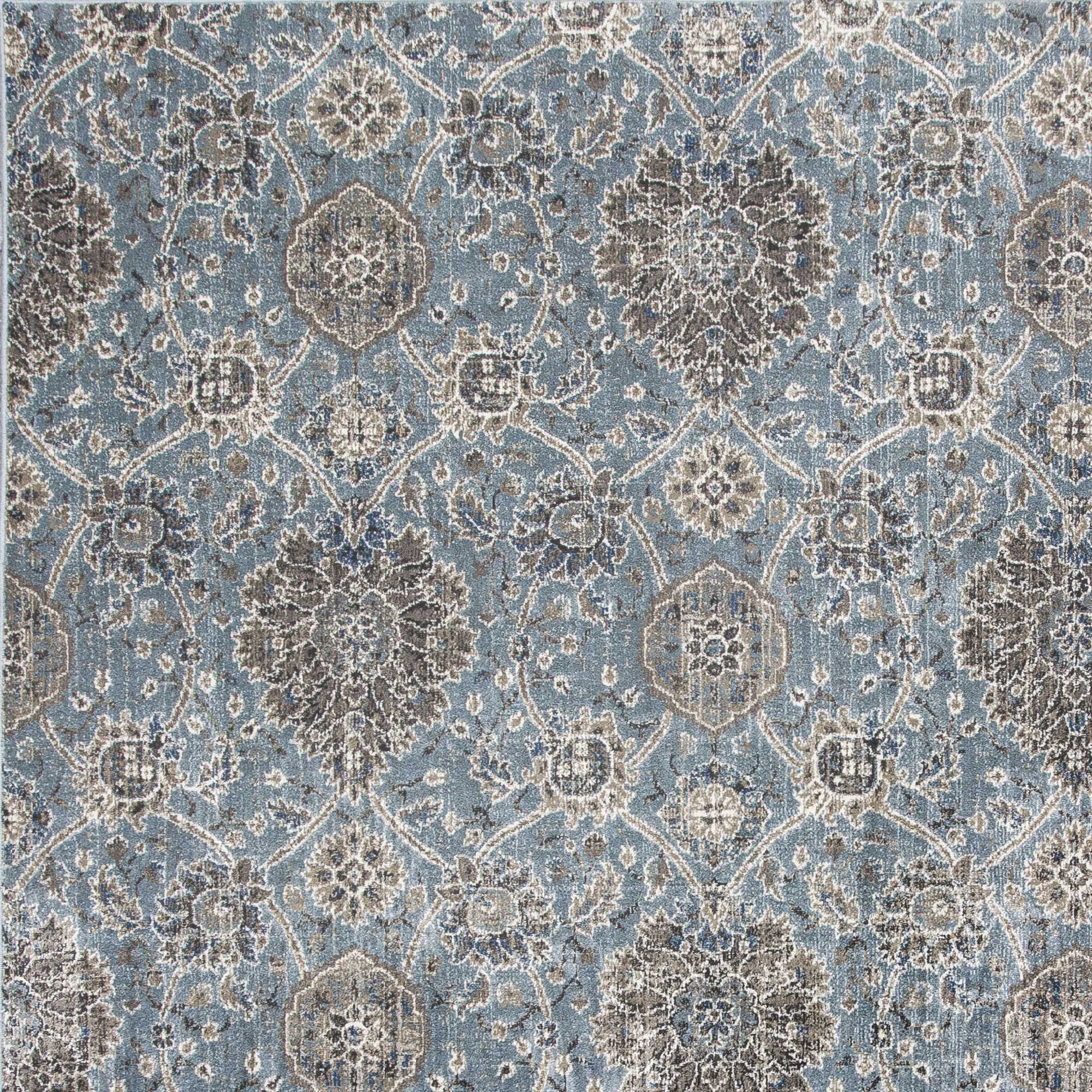 7' X 11' Viscose Slate Area Rug
