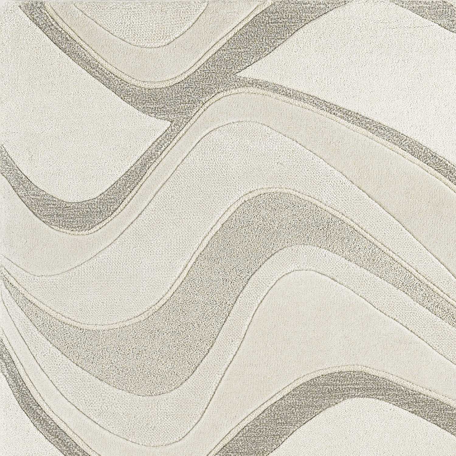 8' X 10' 6 Wool Ivory Area Rug