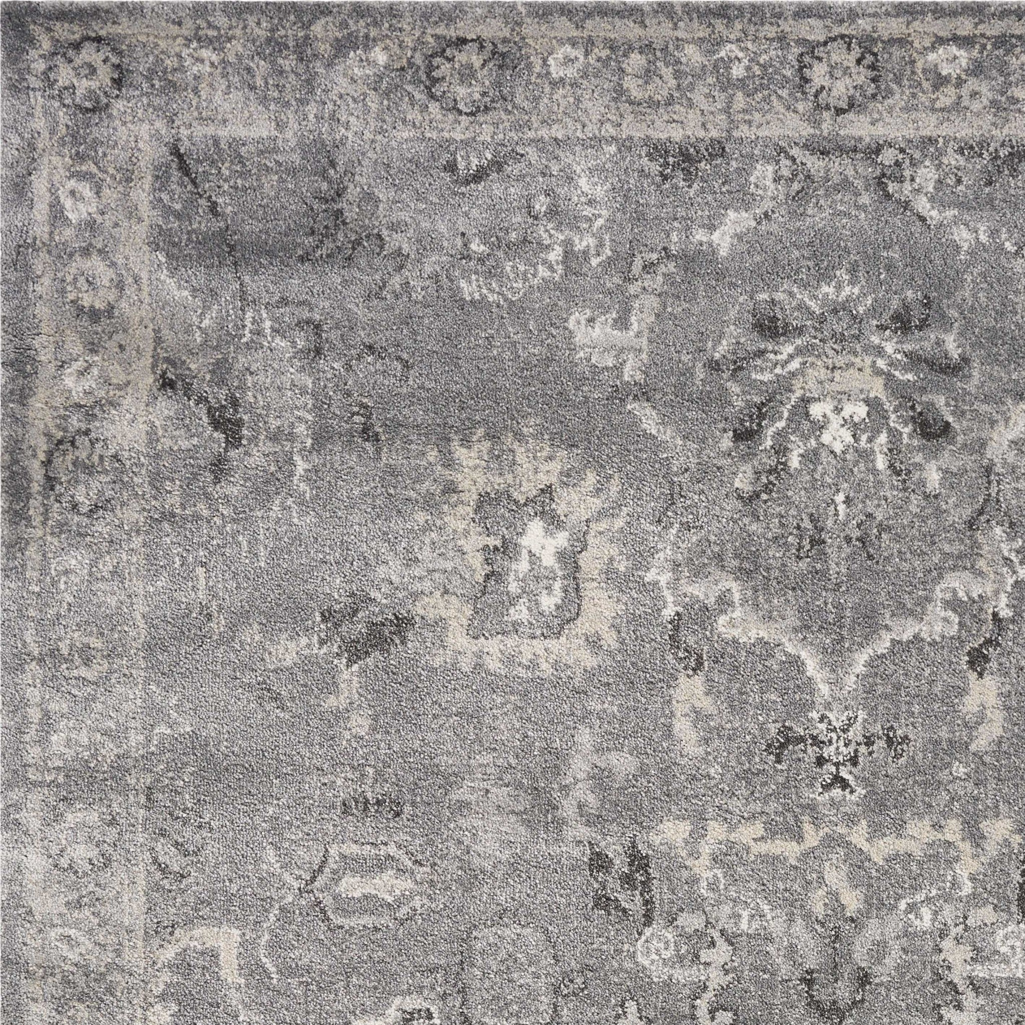 8' X 13' Polypropylene Grey Area Rug