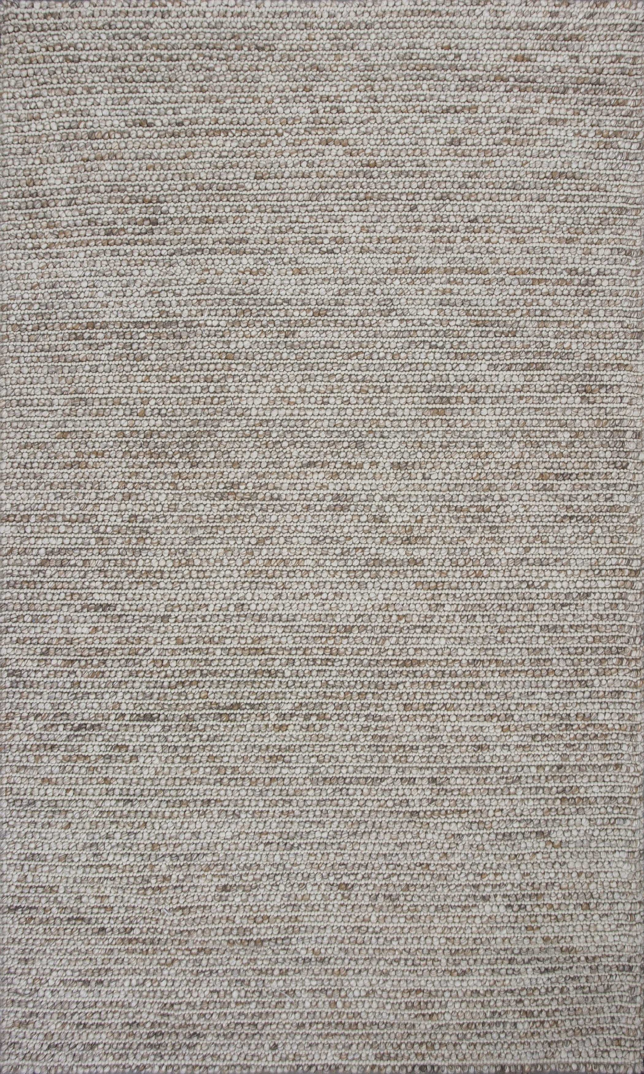 7' X 9' Wool Natural Area Rug