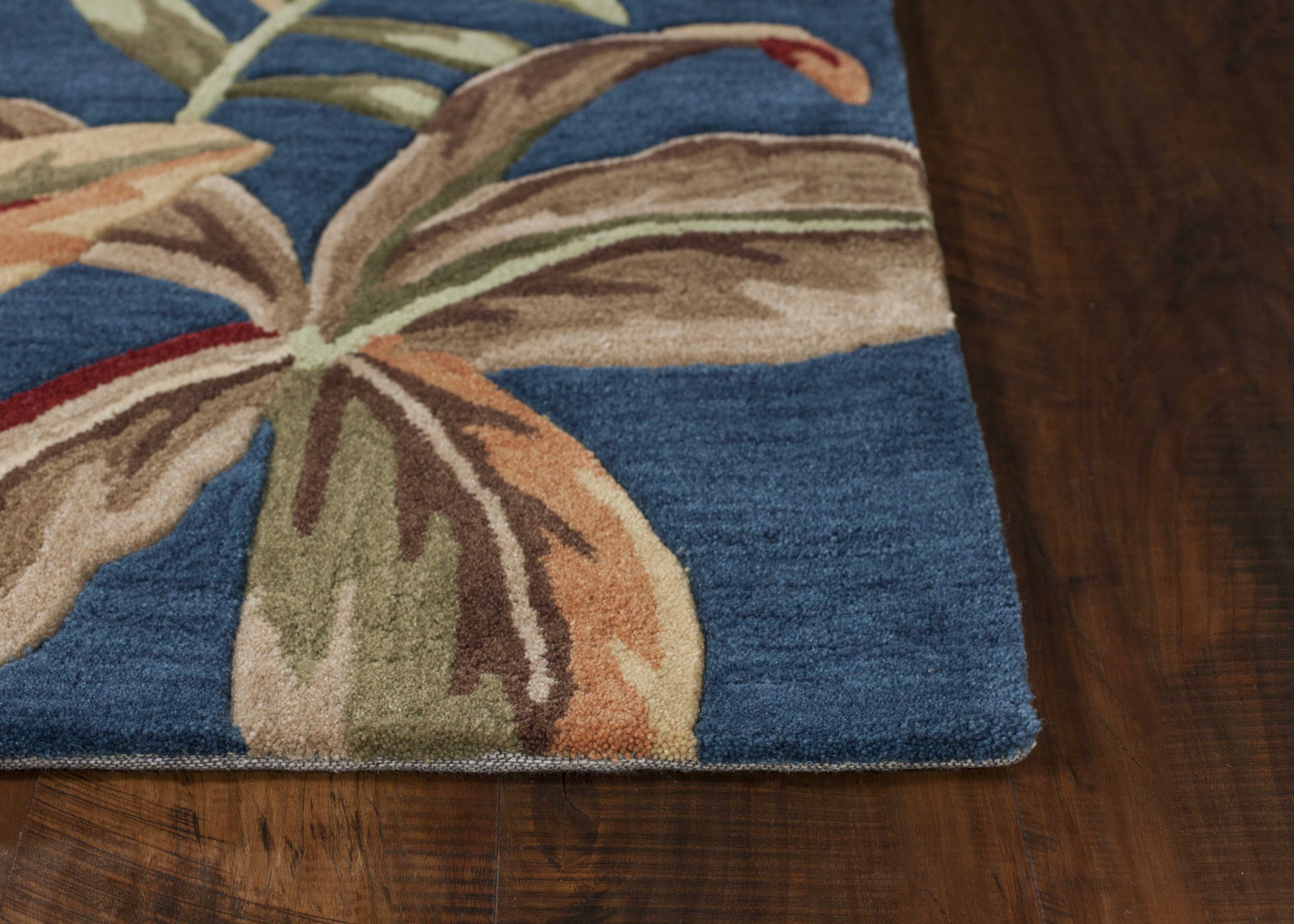8' X 10' 6 Polyester Ink Blue Area Rug