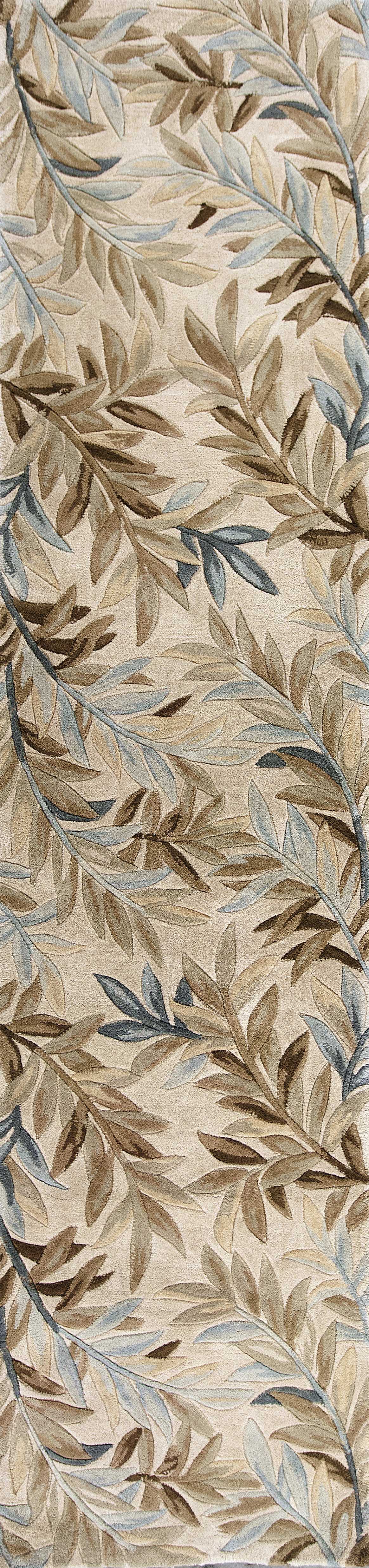 7' X 9' Wool Ivory Area Rug