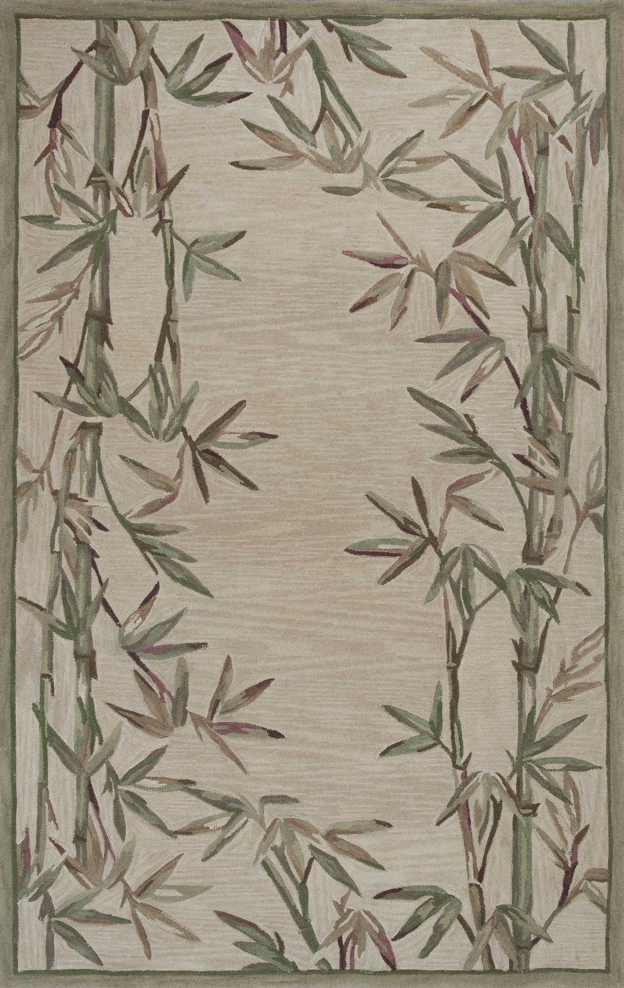 8' X 10' Wool Ivory Area Rug