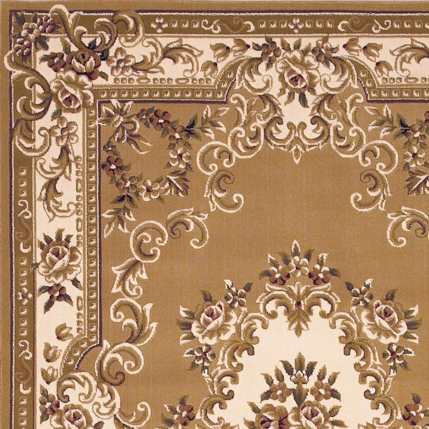 9' X 13' Polypropylene Beigeor Ivory Area Rug
