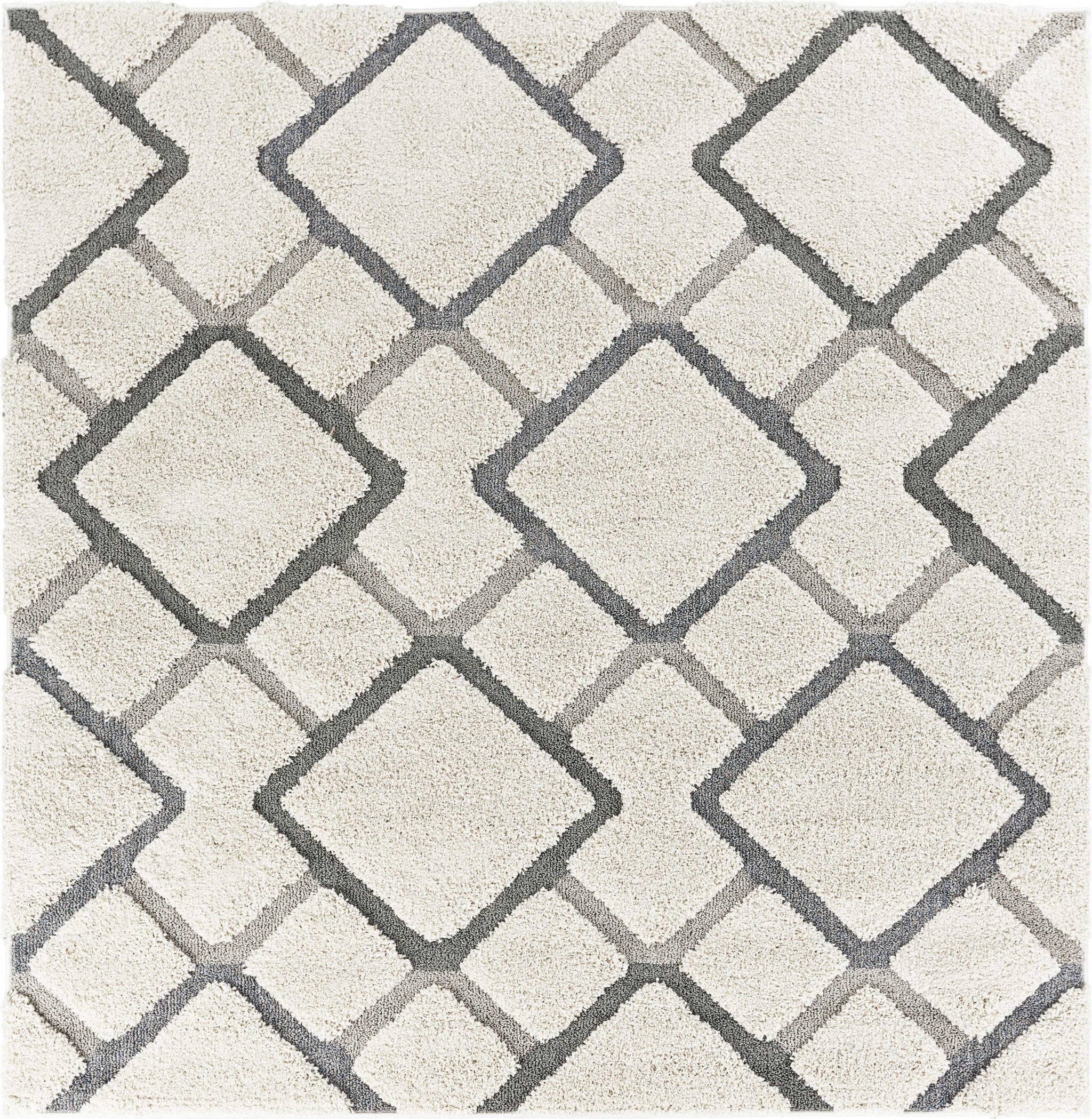 6 Ft Square Polypropylene Natural Area Rug