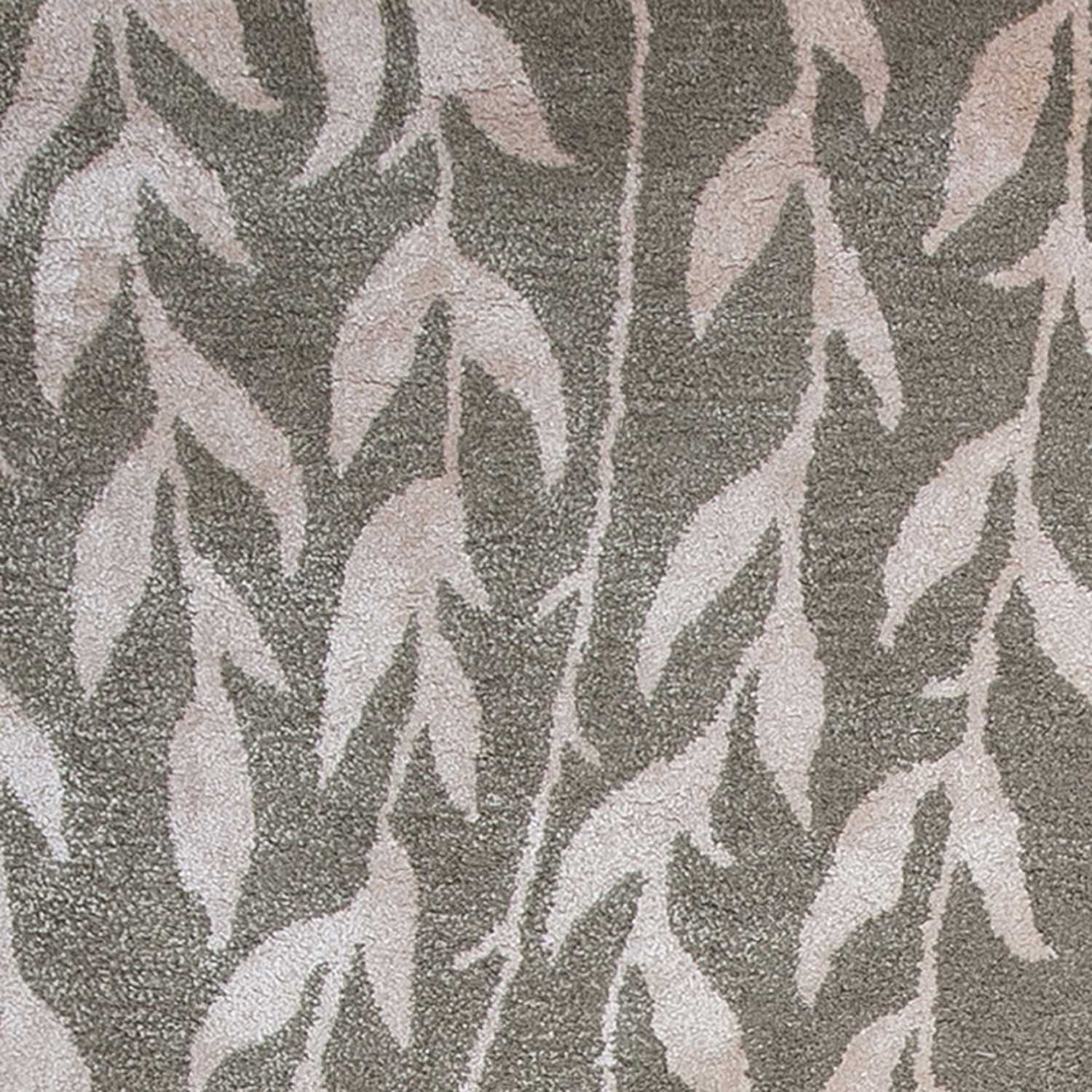 3' X 5' Wool & Viscose Blend Beige Area Rug