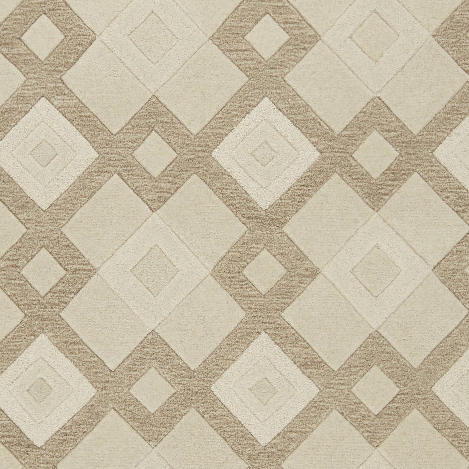 5' X 8' Wool Ivory Area Rug