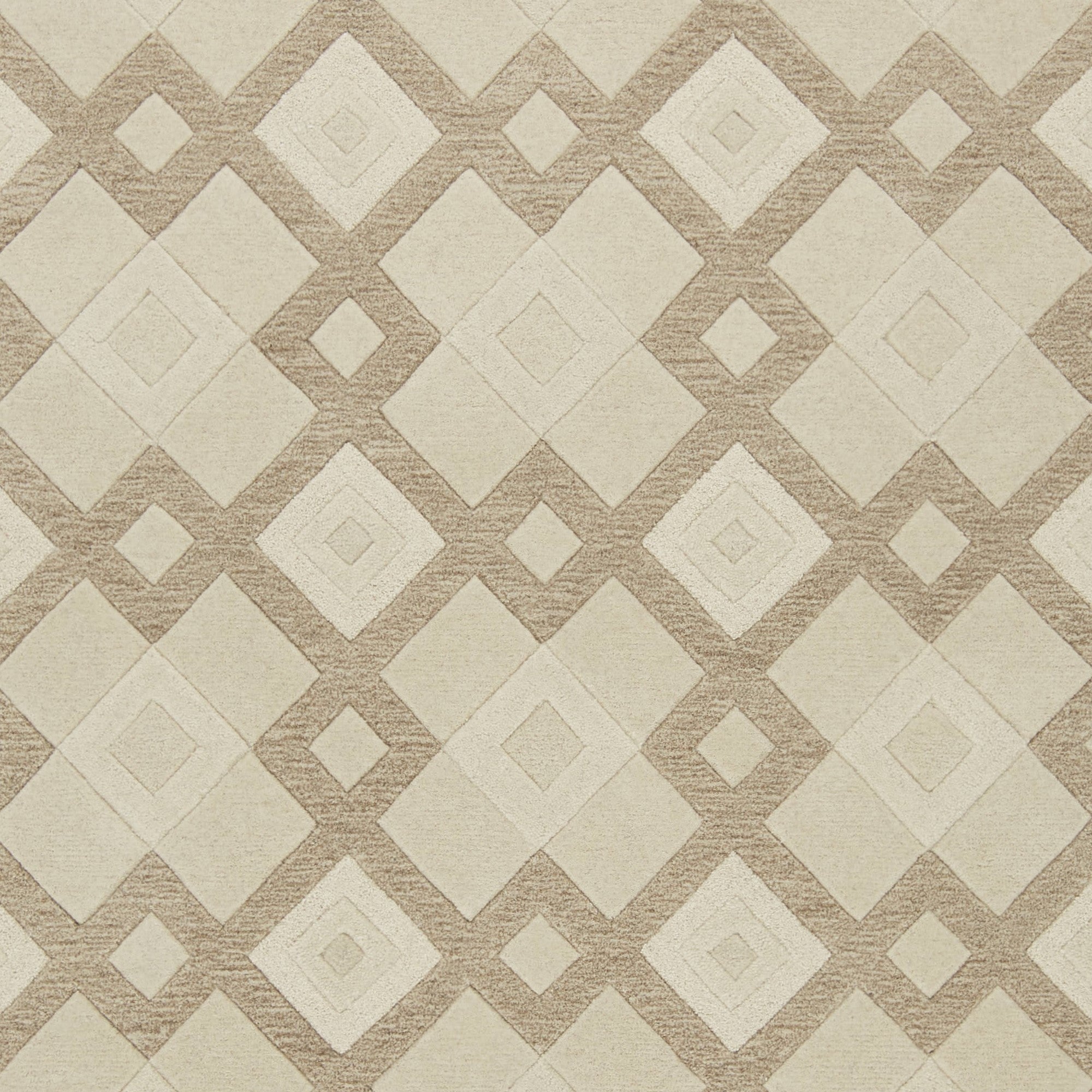 5' X 8' Wool Ivory Area Rug