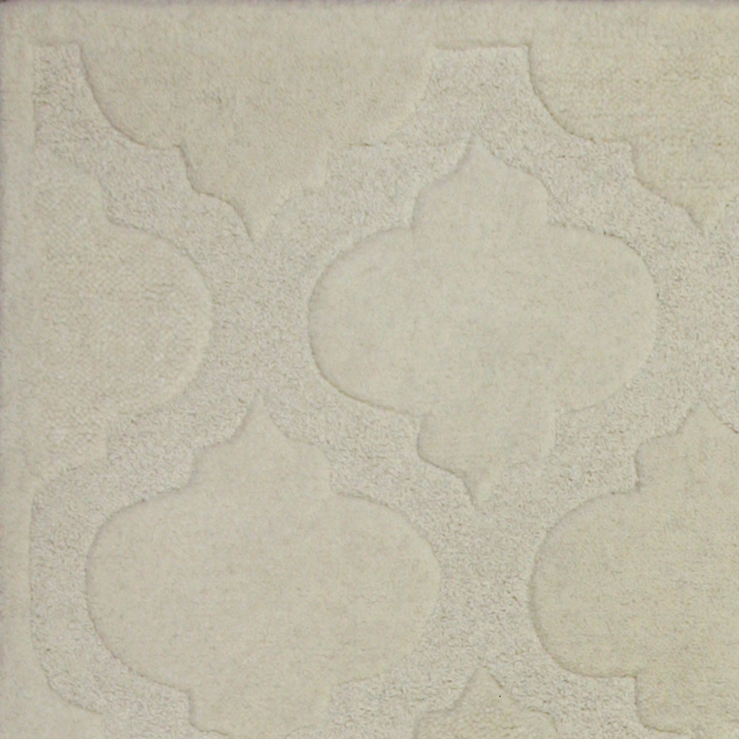 5' X 8' Wool Ivory Area Rug