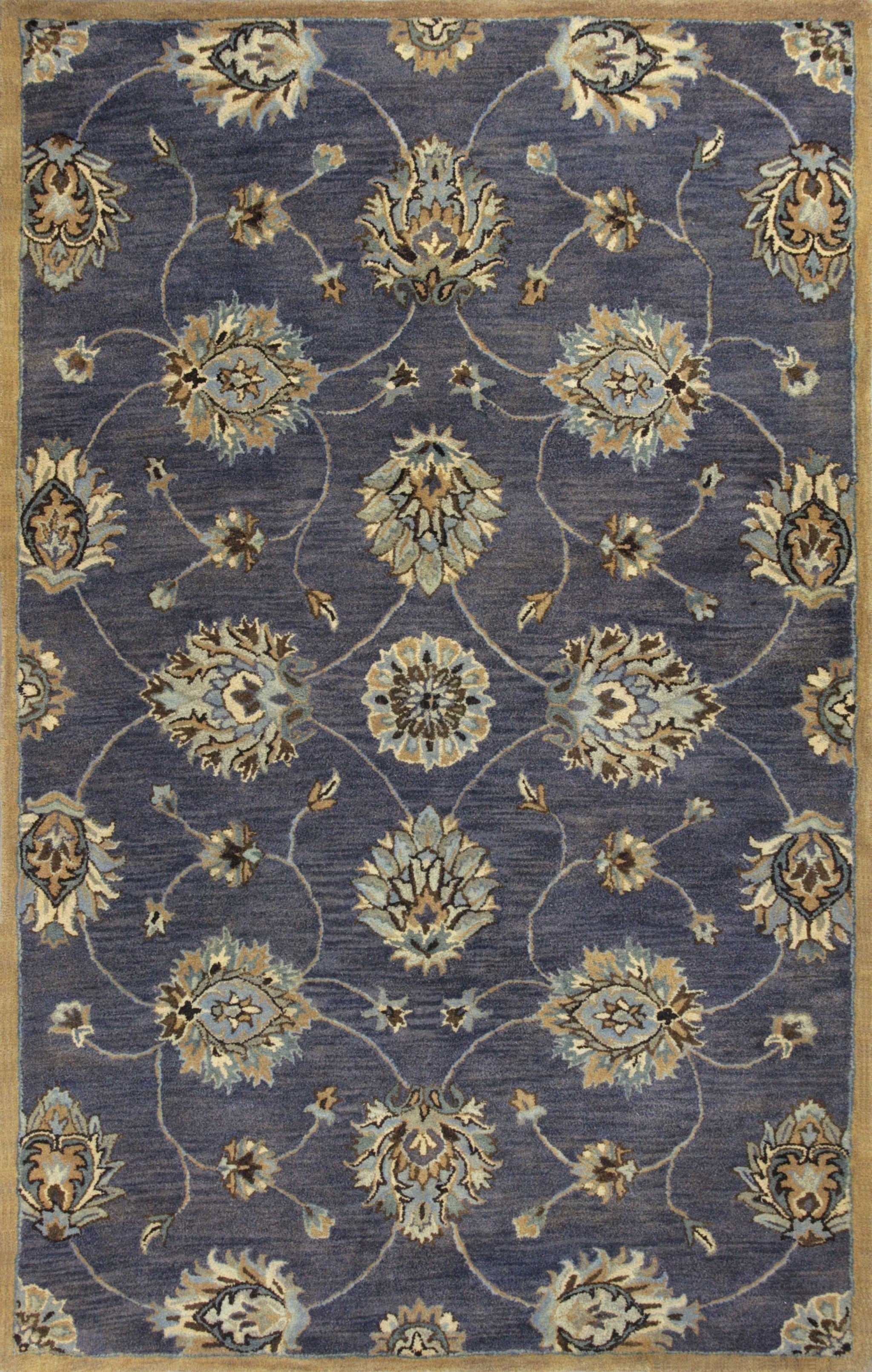 5' X 8' Wool Midnight Area Rug