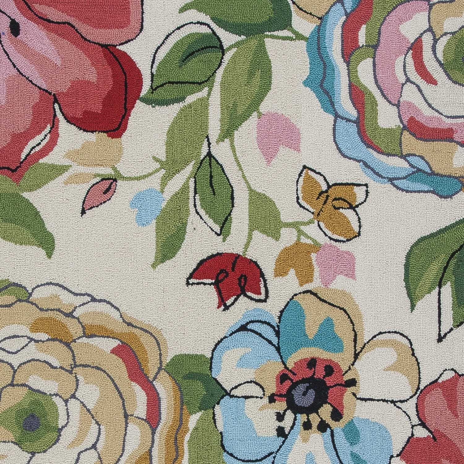 1' X 2' Polyester Sand Area Rug