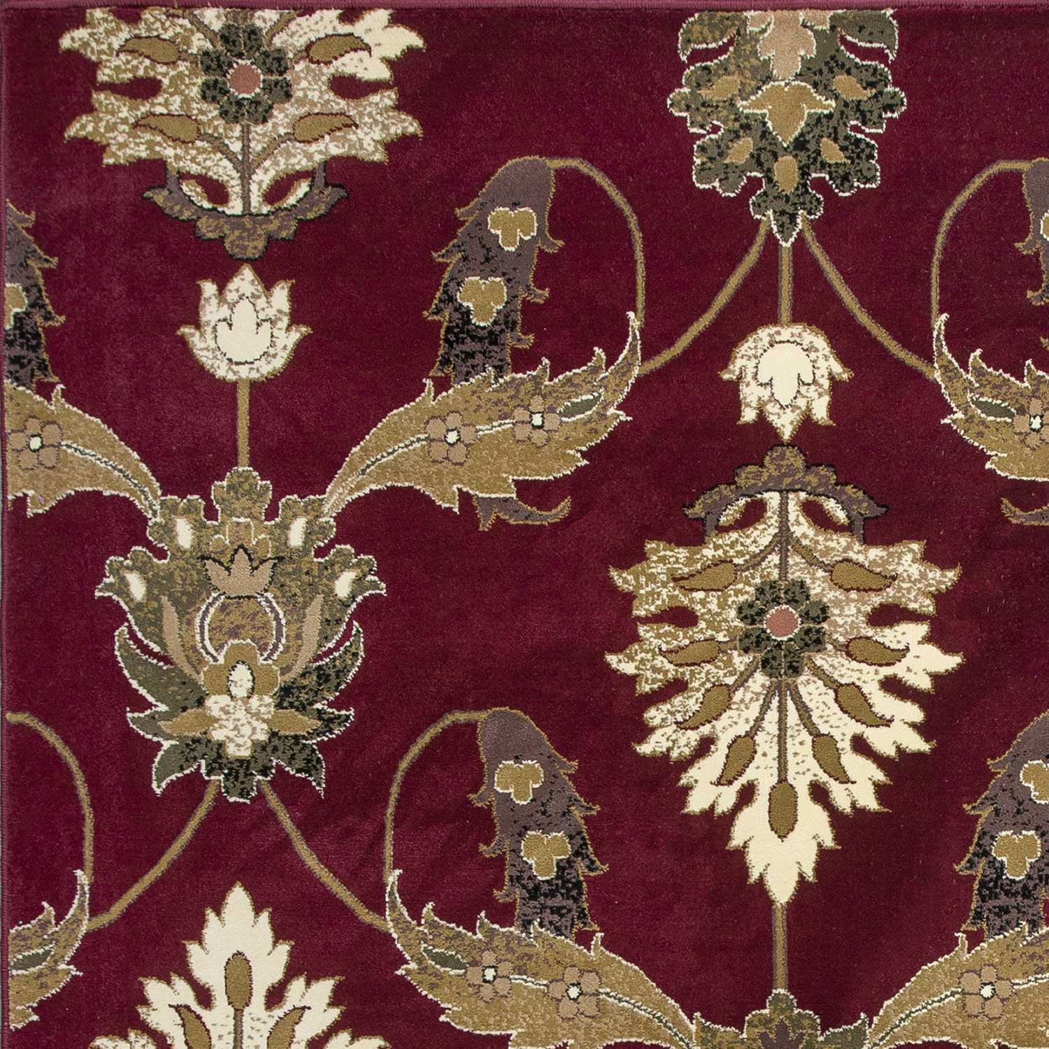 2' X 3' Polypropylene Red Accent Rug