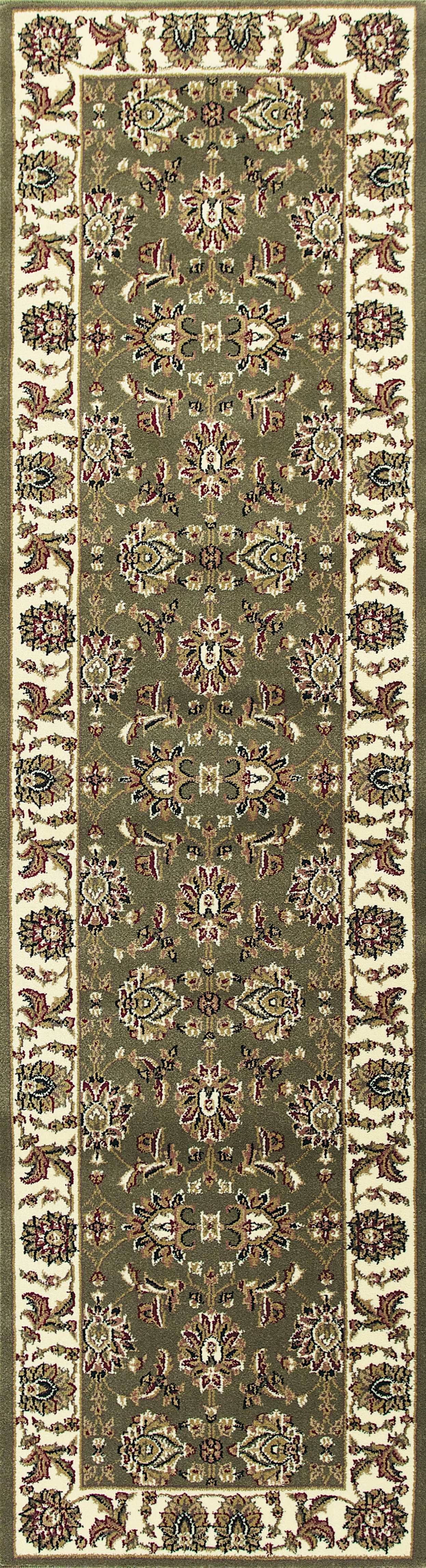 2' X 3' Polypropylene Green Or Ivory Accent Rug