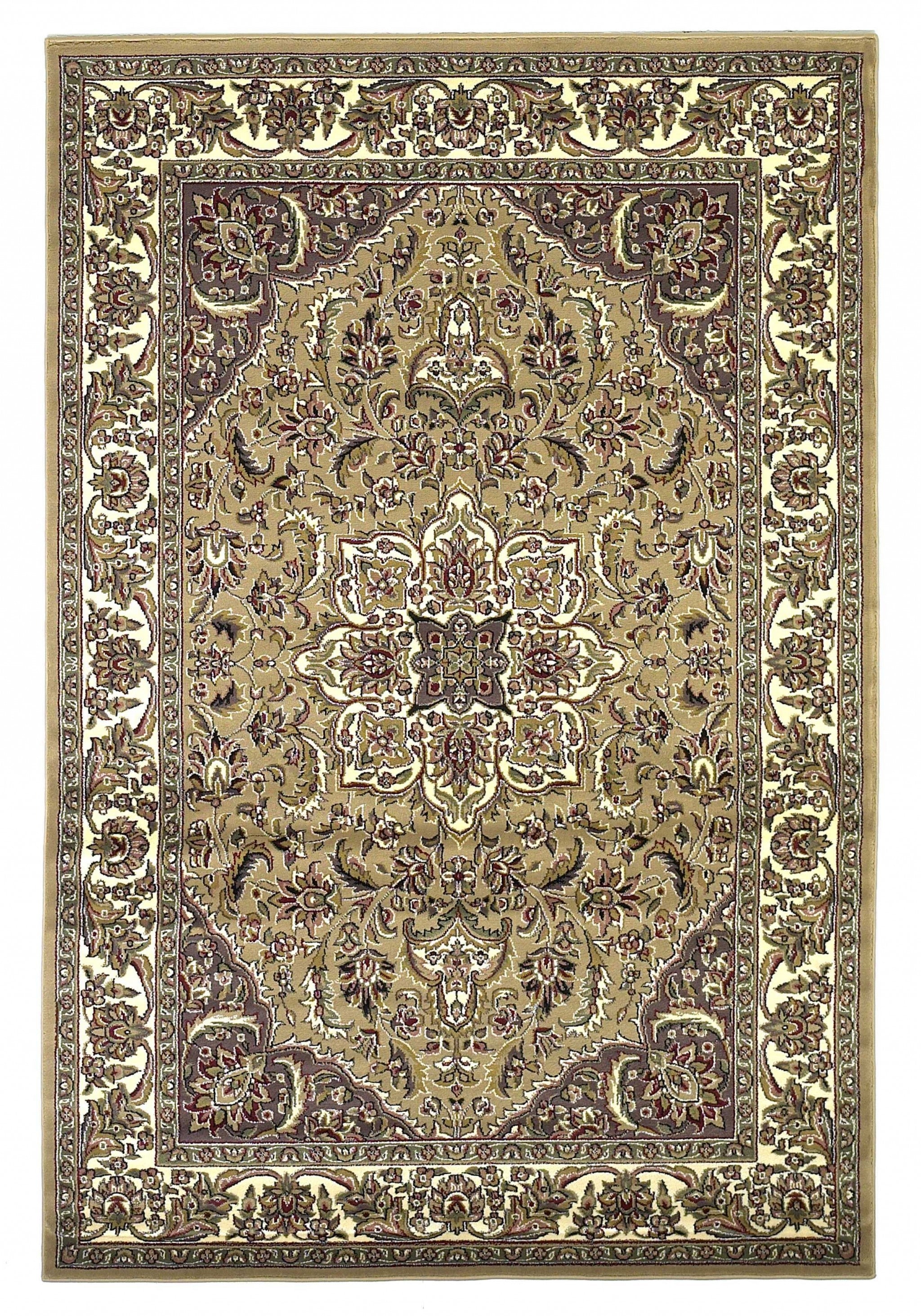 2' X 3' Polypropylene Beige Or Ivory Accent Rug