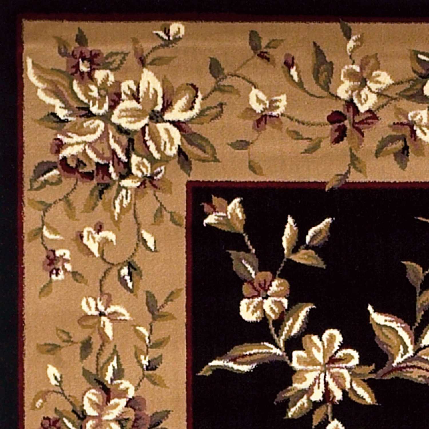 2' X 3' Polypropylene Black Or Beige Accent Rug