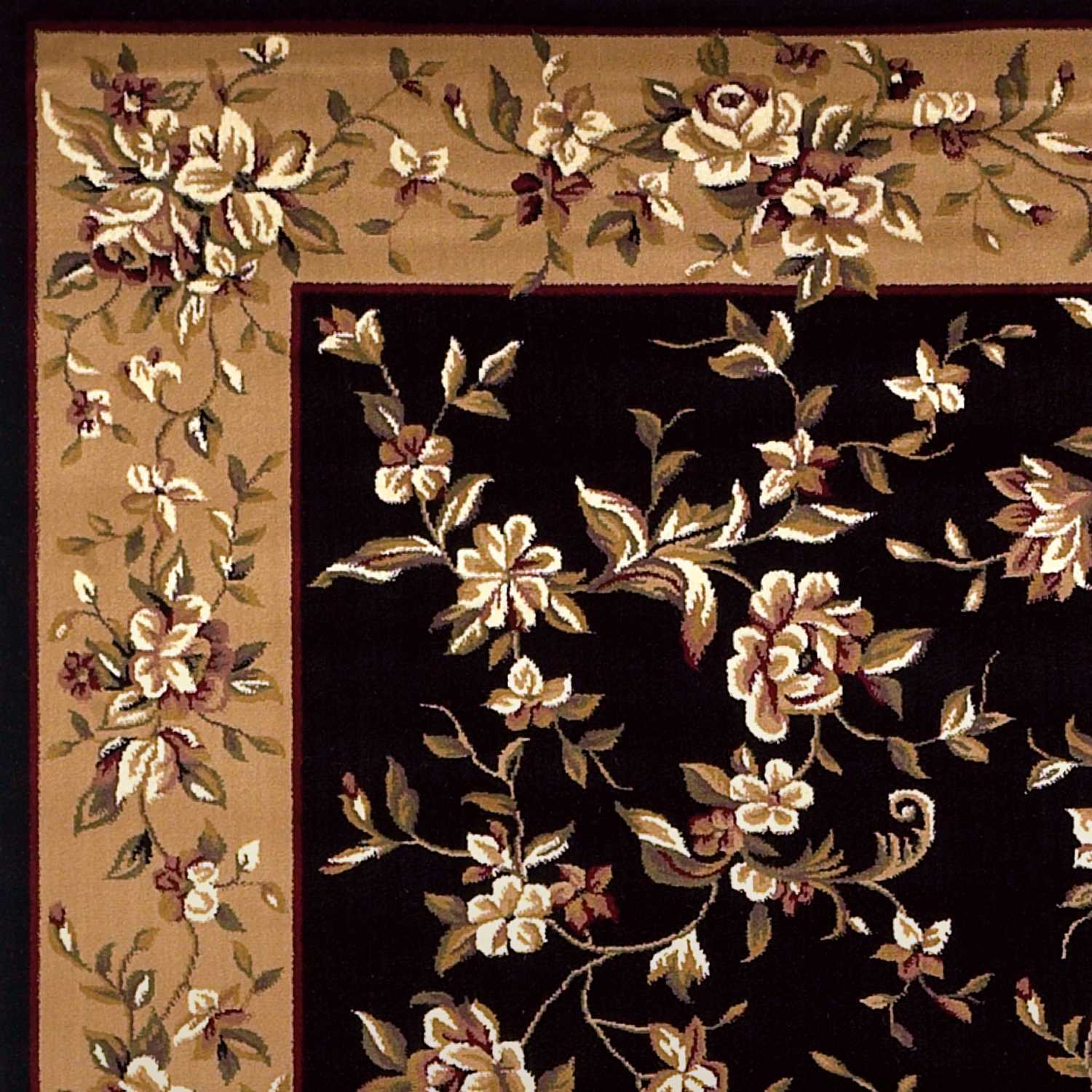 2' X 3' Polypropylene Black Or Beige Accent Rug