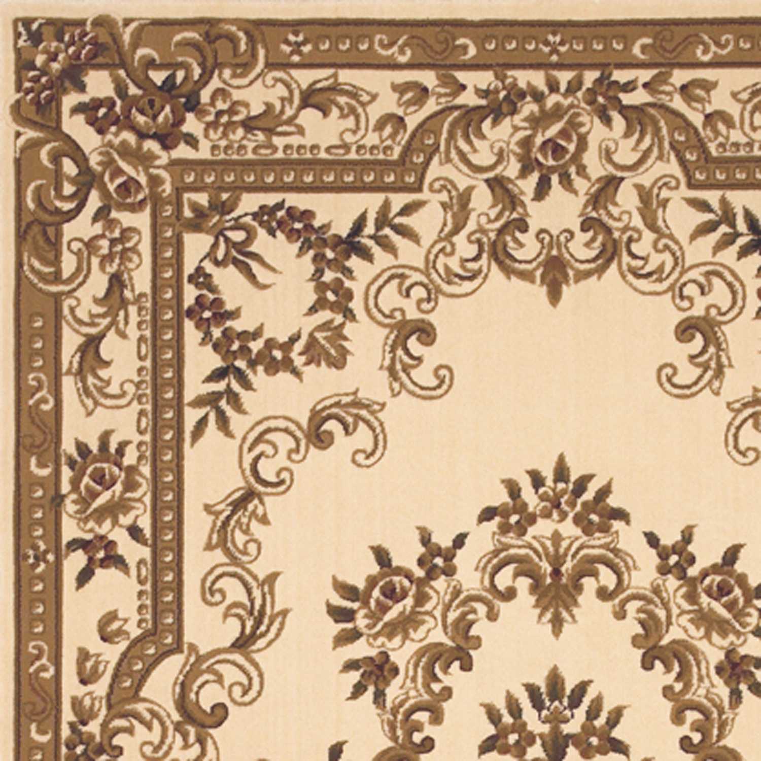 2' X 3' Polypropylene Ivory Accent Rug