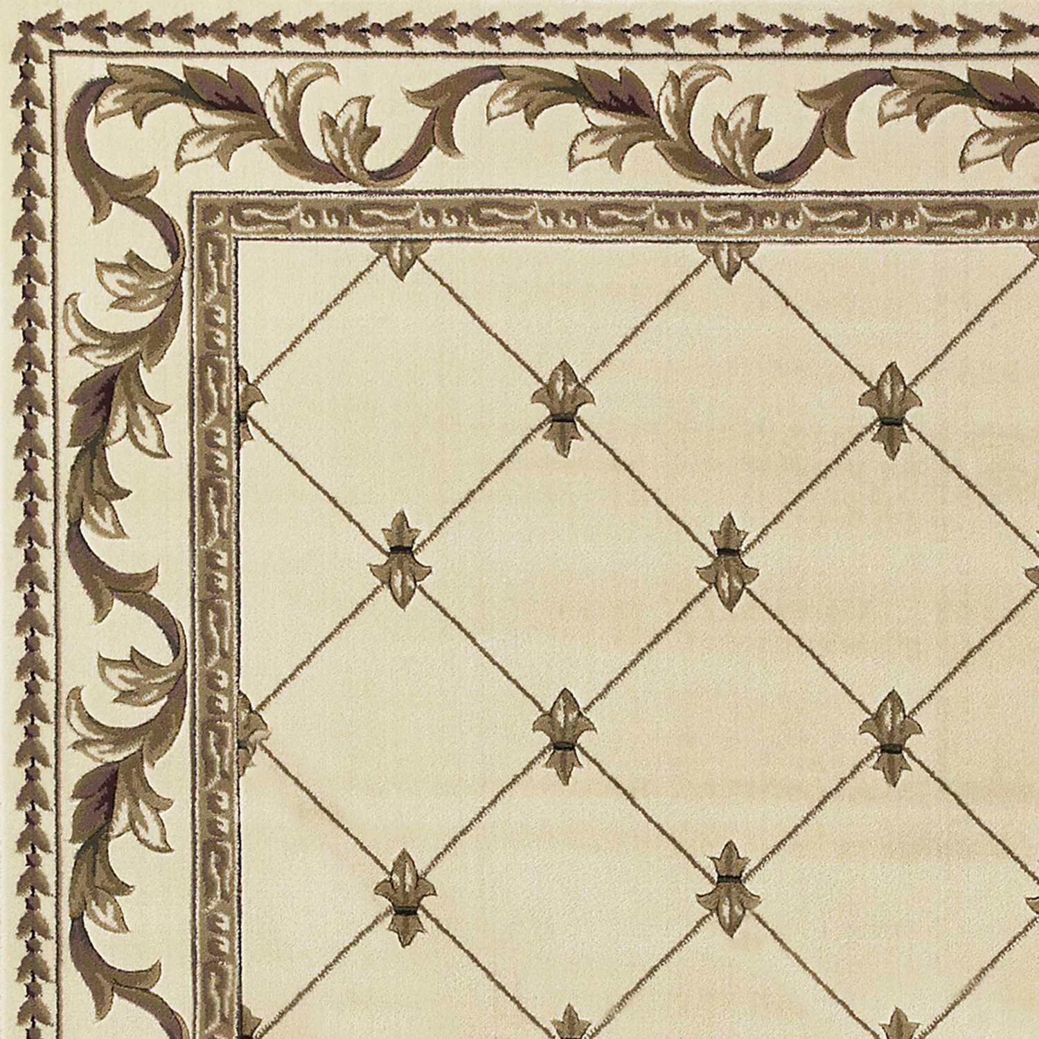 2' X 3' Polypropylene Ivory Accent Rug