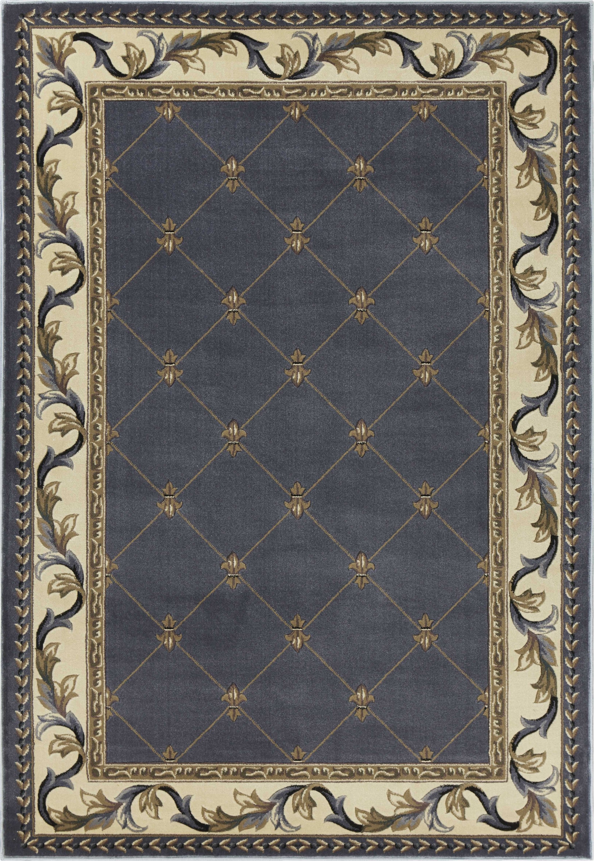 2' X 3' Polypropylene Blue Accent Rug