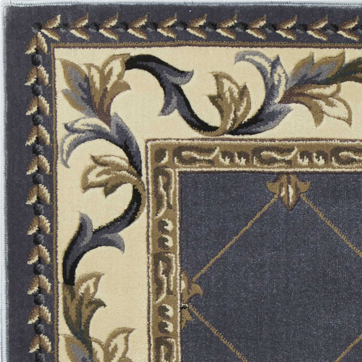 2' X 3' Polypropylene Blue Accent Rug