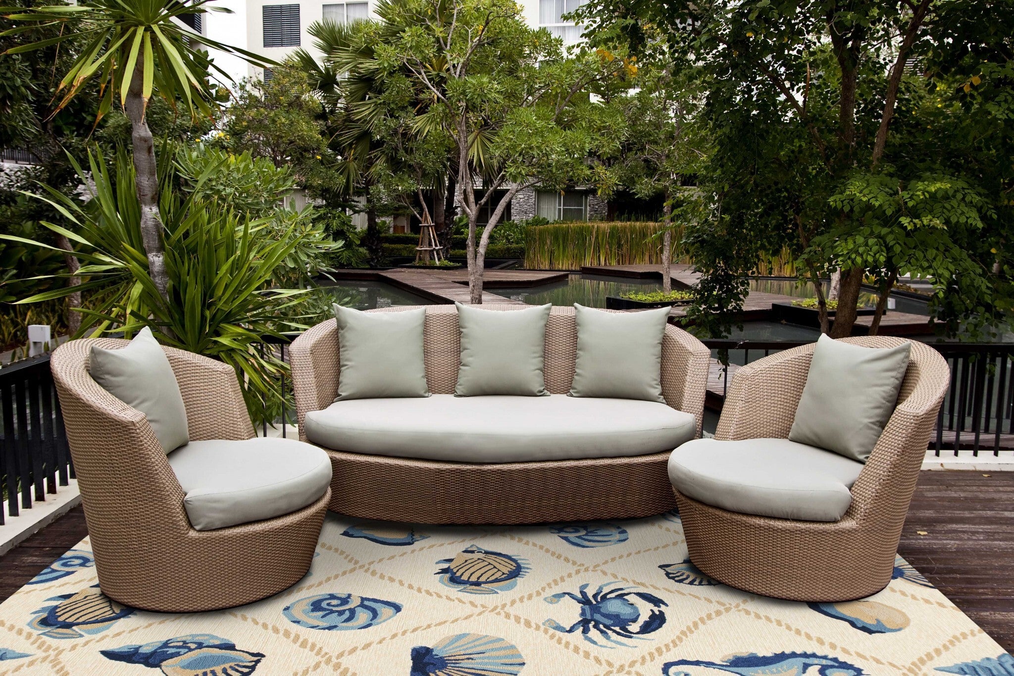 2' X 3' Uv Treated Polypropylene Sand Accent Rug