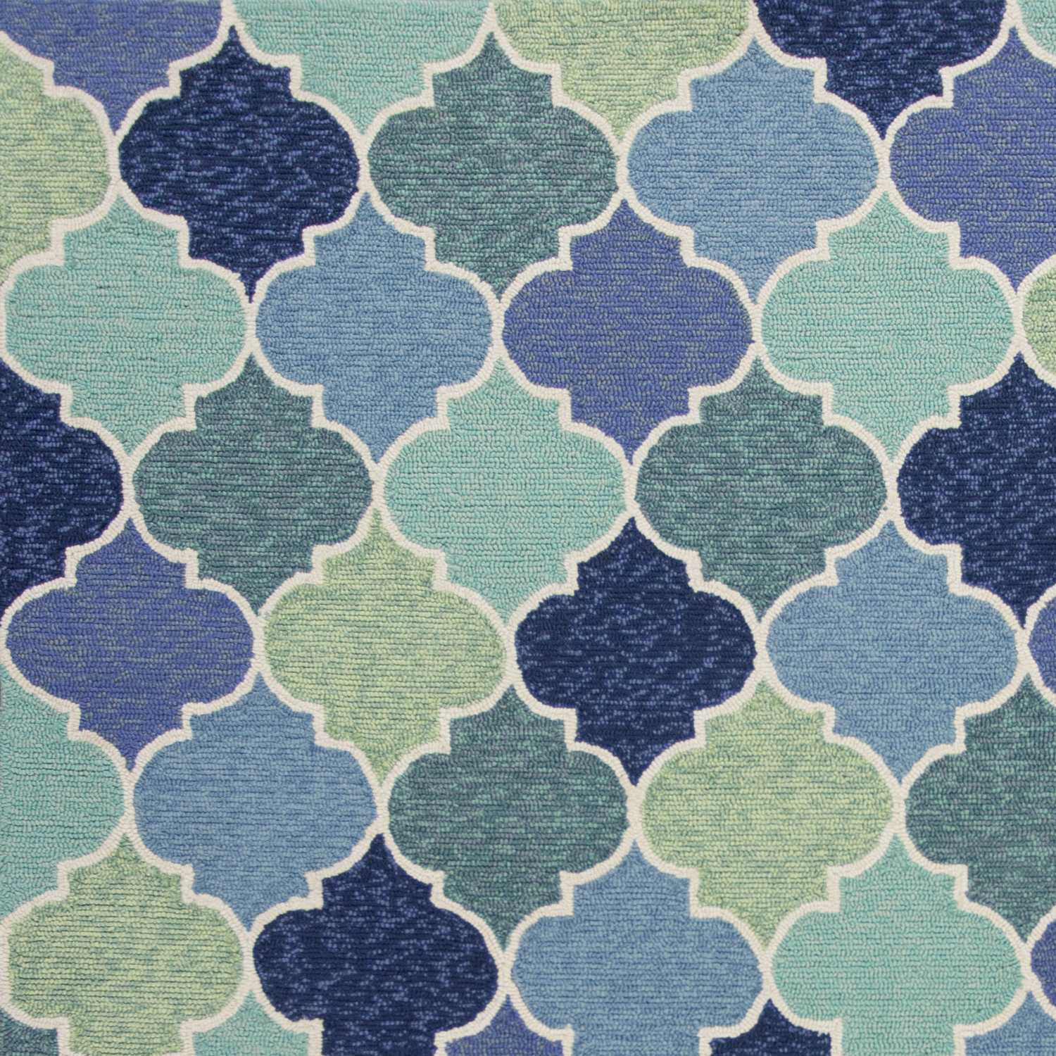 2' X 3' Uv Treated Polypropylene Blue Accent Rug