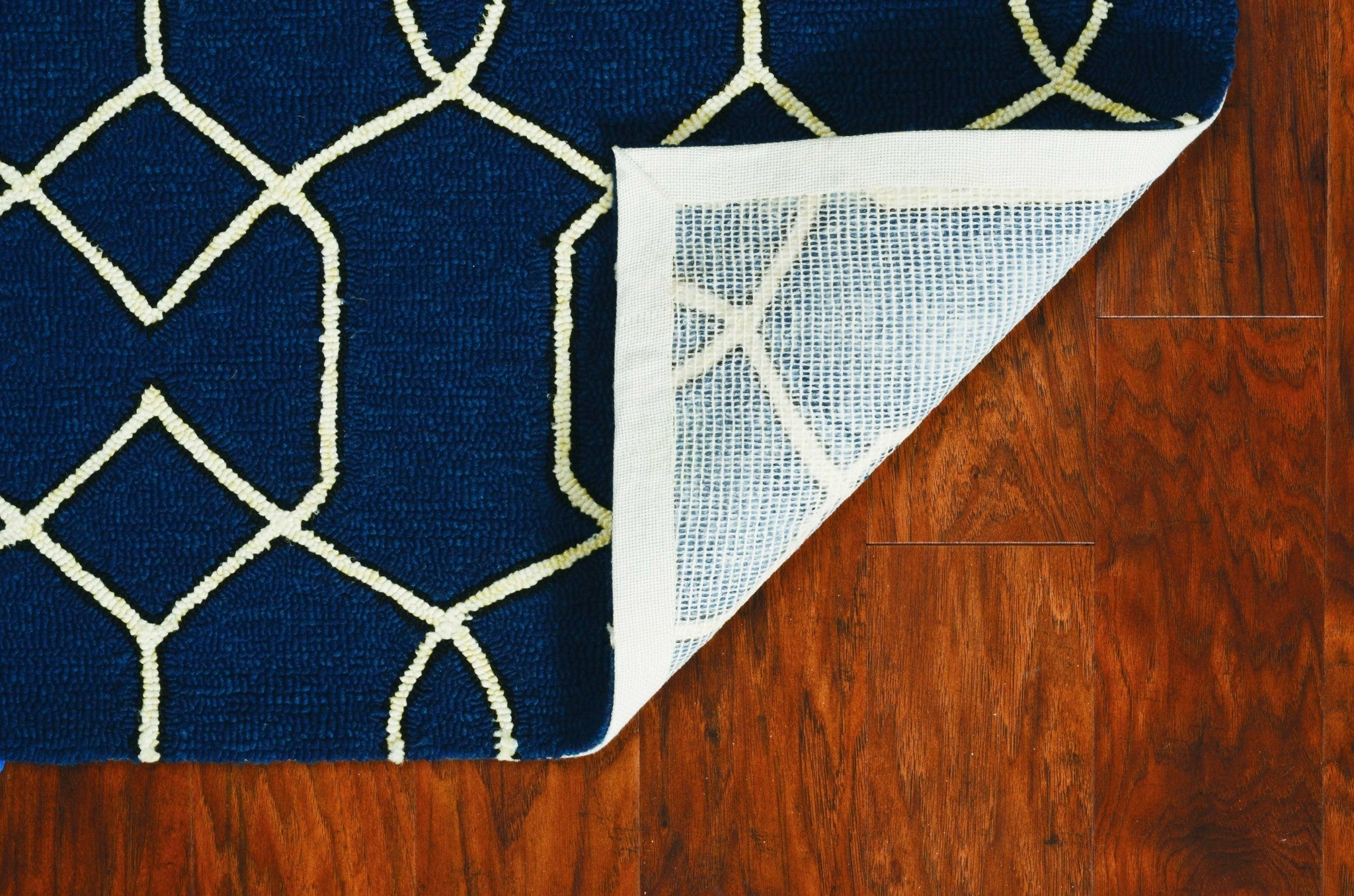 2' X 3' Uv Treated Polypropylene Navy Accent Rug