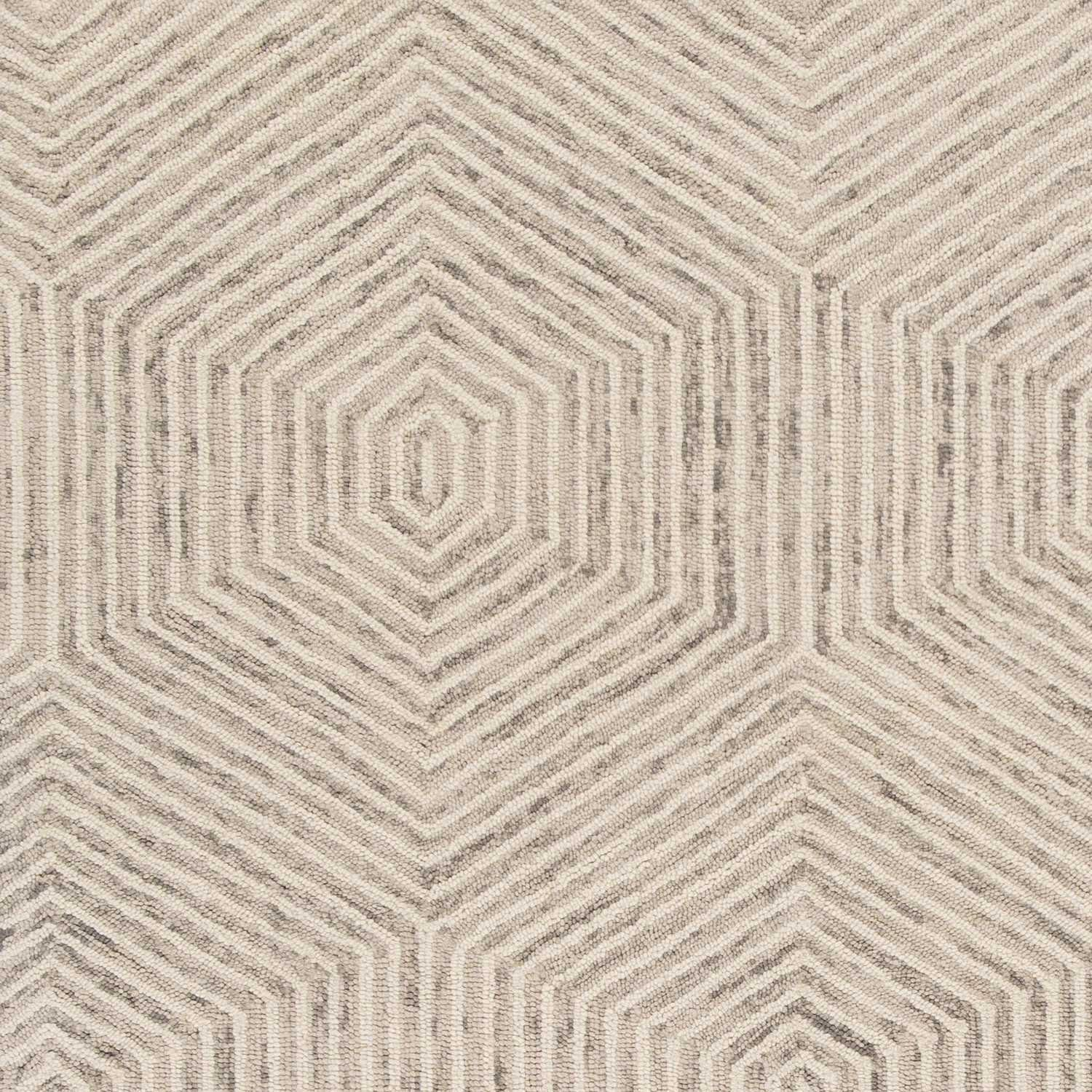 2' X 4' Wool Ivory Area Rug