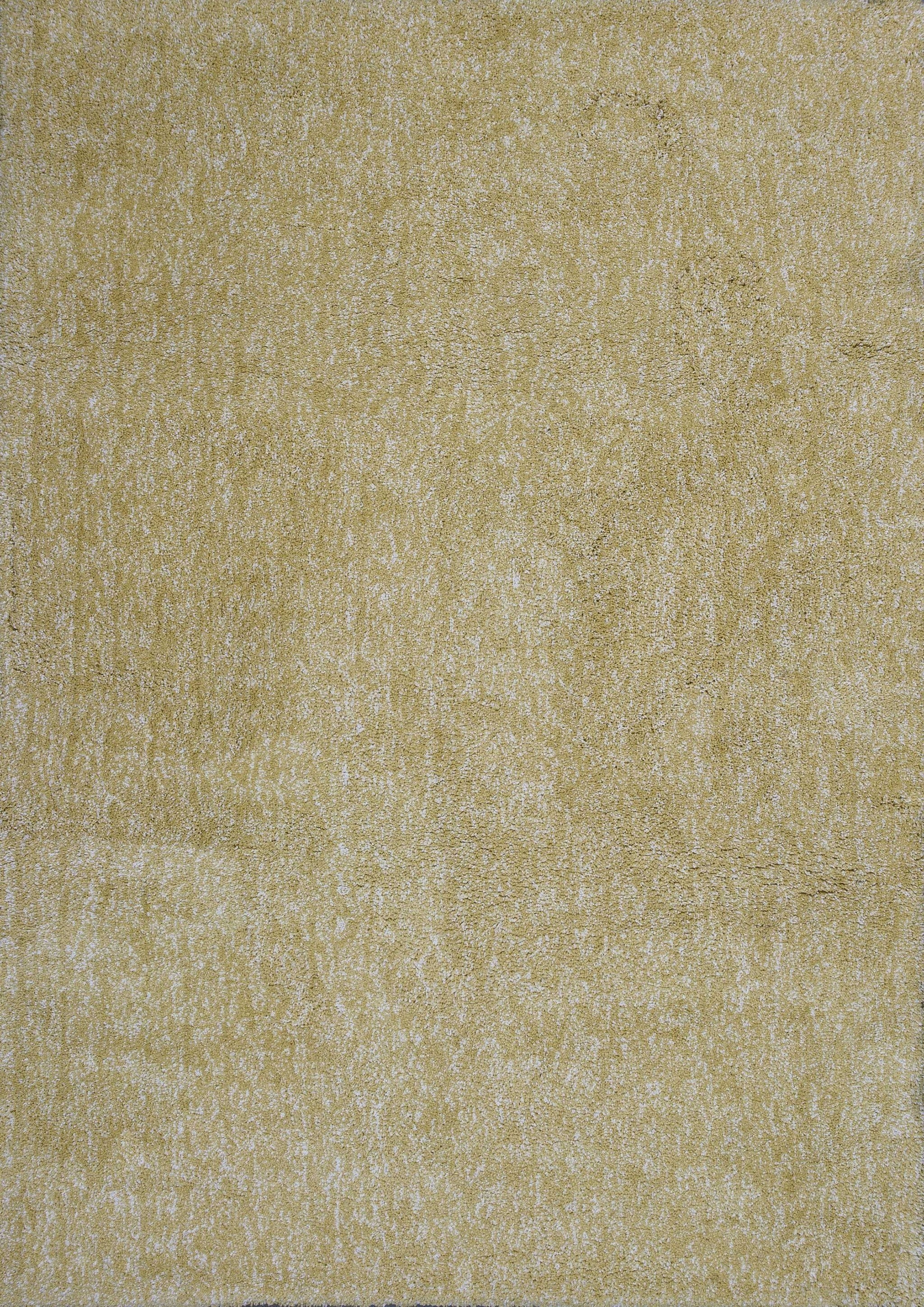 2' X 4' Polyester Yellow Heather Area Rug