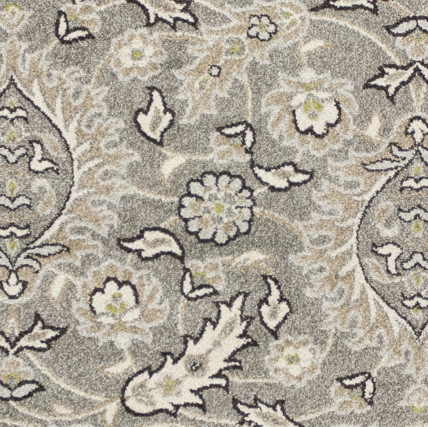3' X 5' Grey Uv Treated Polypropylene Area Rug