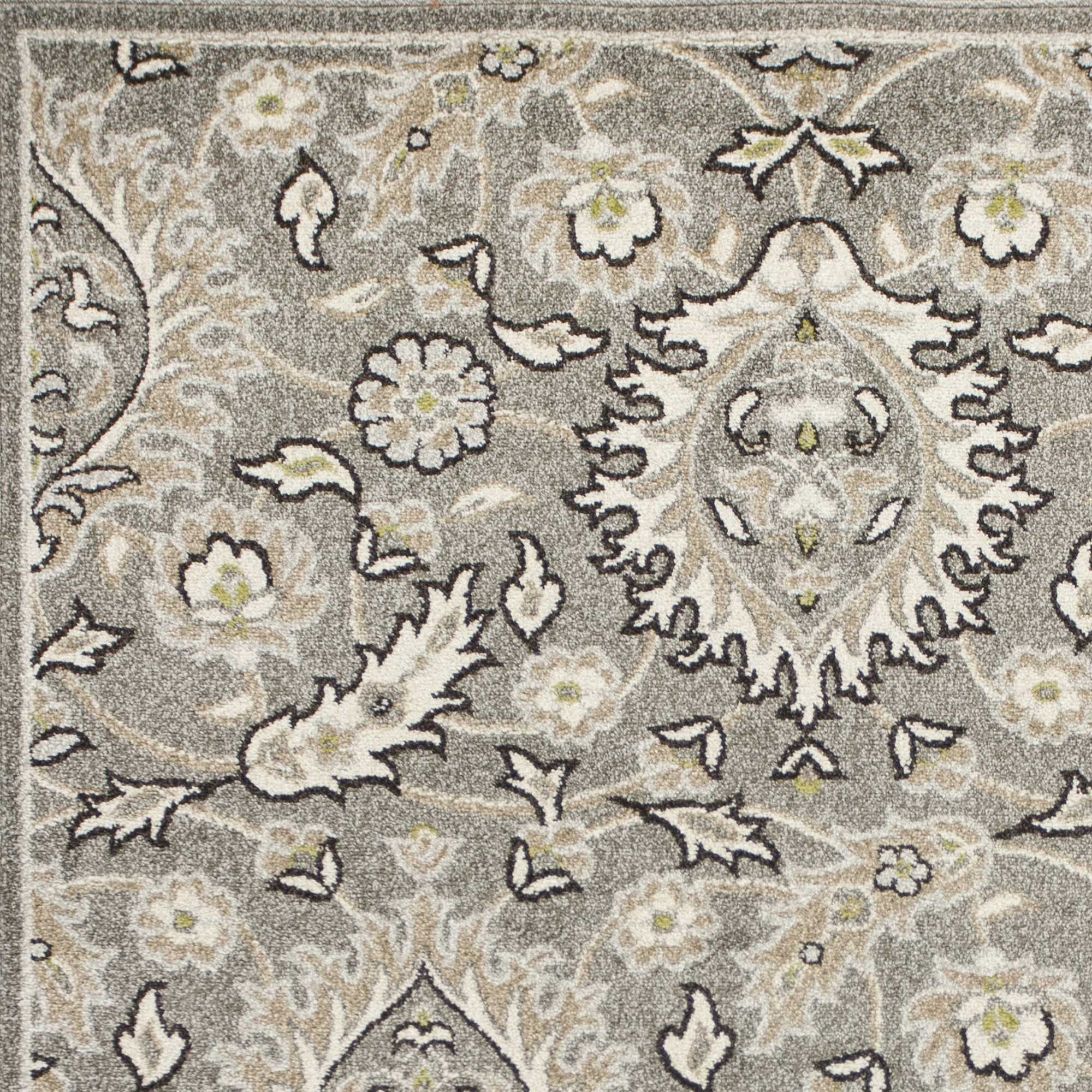 3' X 5' Grey Uv Treated Polypropylene Area Rug